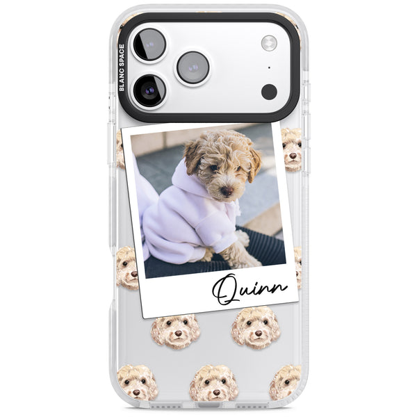 Personalised Cream Cockapoo Instant Camera Photo