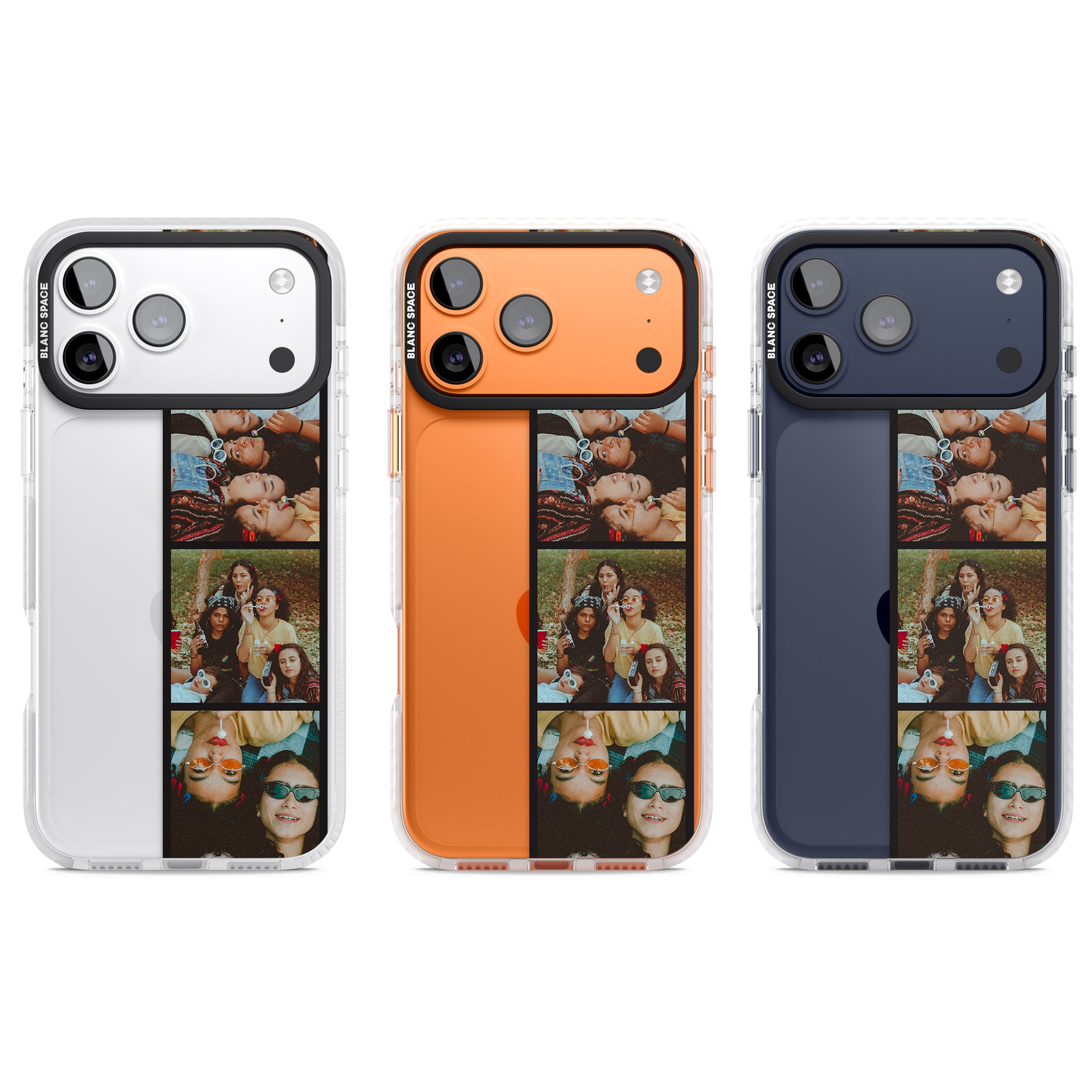 Personalised Photo Strip iPhone 17 Pro Impact Clear Phone Case APT Impact Protection