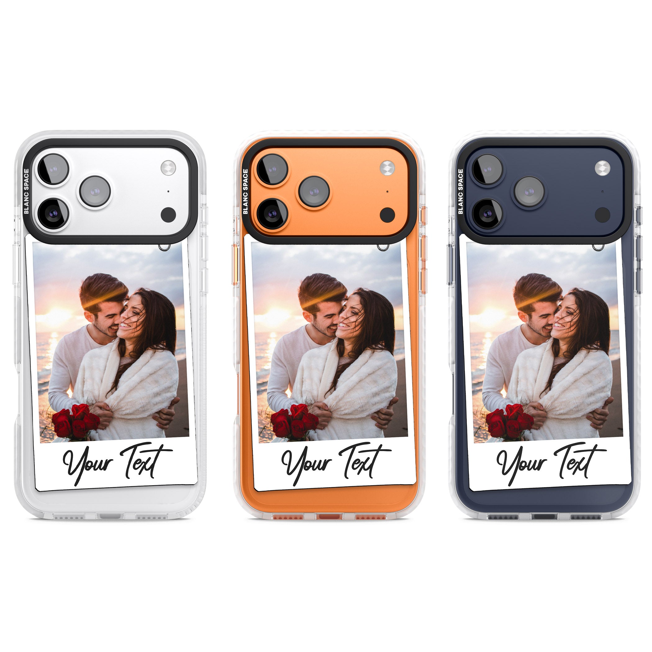 Personalised Instant Camera Photo iPhone 17 Pro Impact Clear Phone Case APT Impact Protection