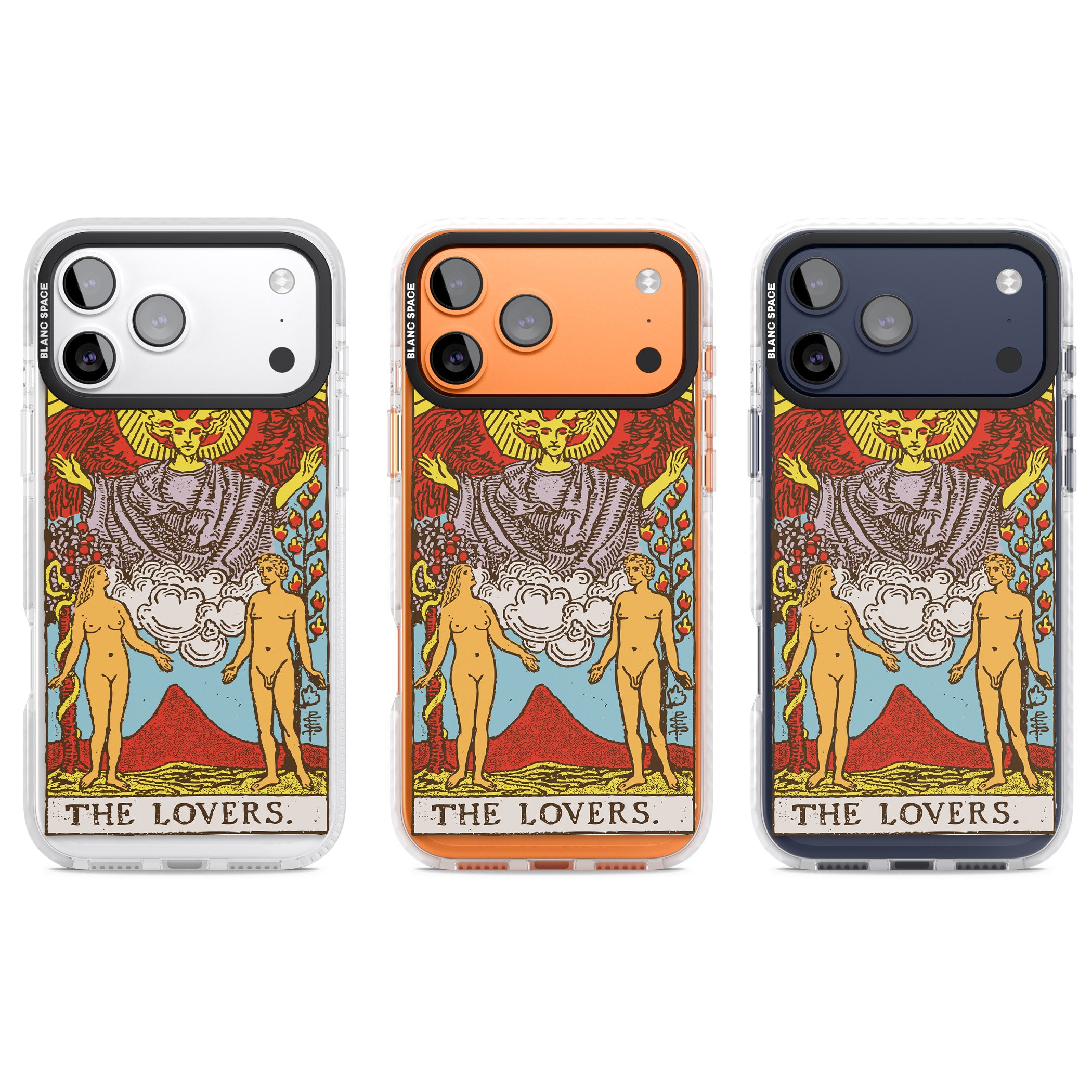 Personalised The Lovers Tarot Card (Color) iPhone 17 Pro Impact Clear Phone Case APT Impact Protection