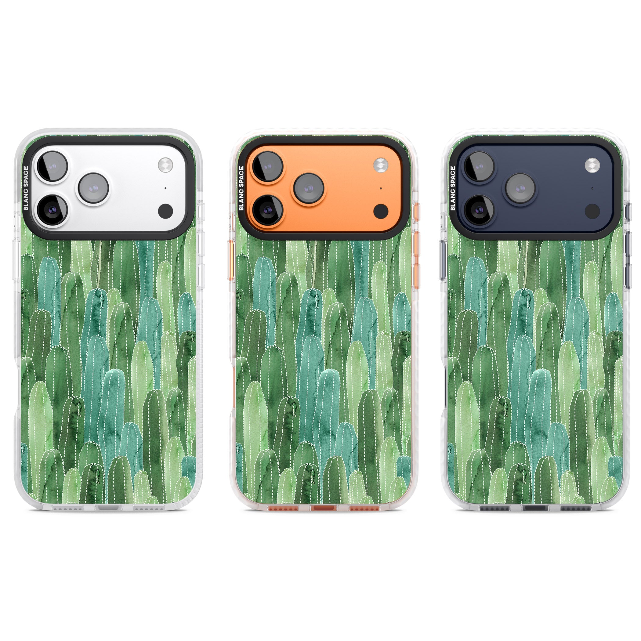 Skinny Cacti iPhone 17 Pro Impact Clear Phone Case APT Impact Protection