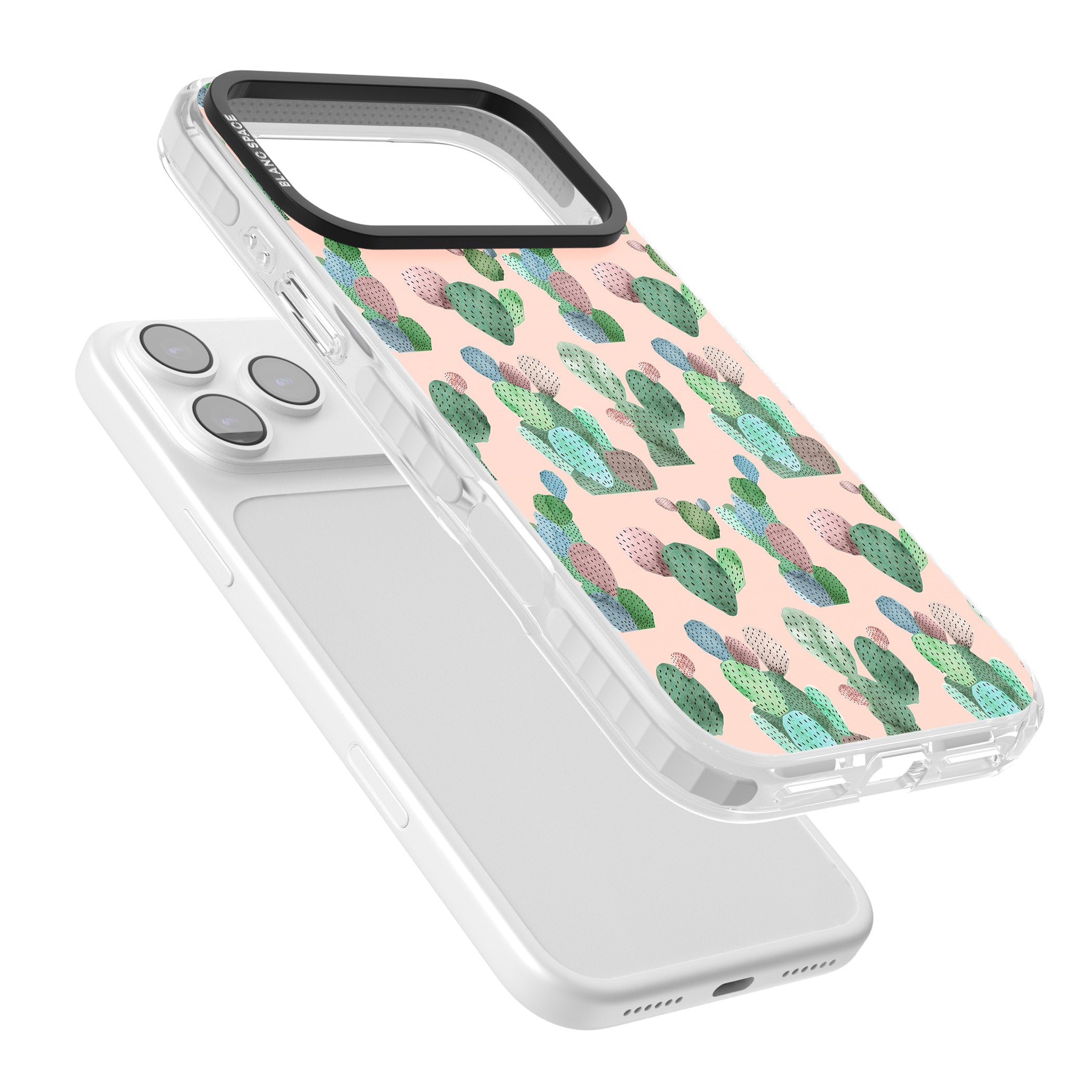 Pink Cactus iPhone 17 Pro Max Impact Clear Phone Case Colours