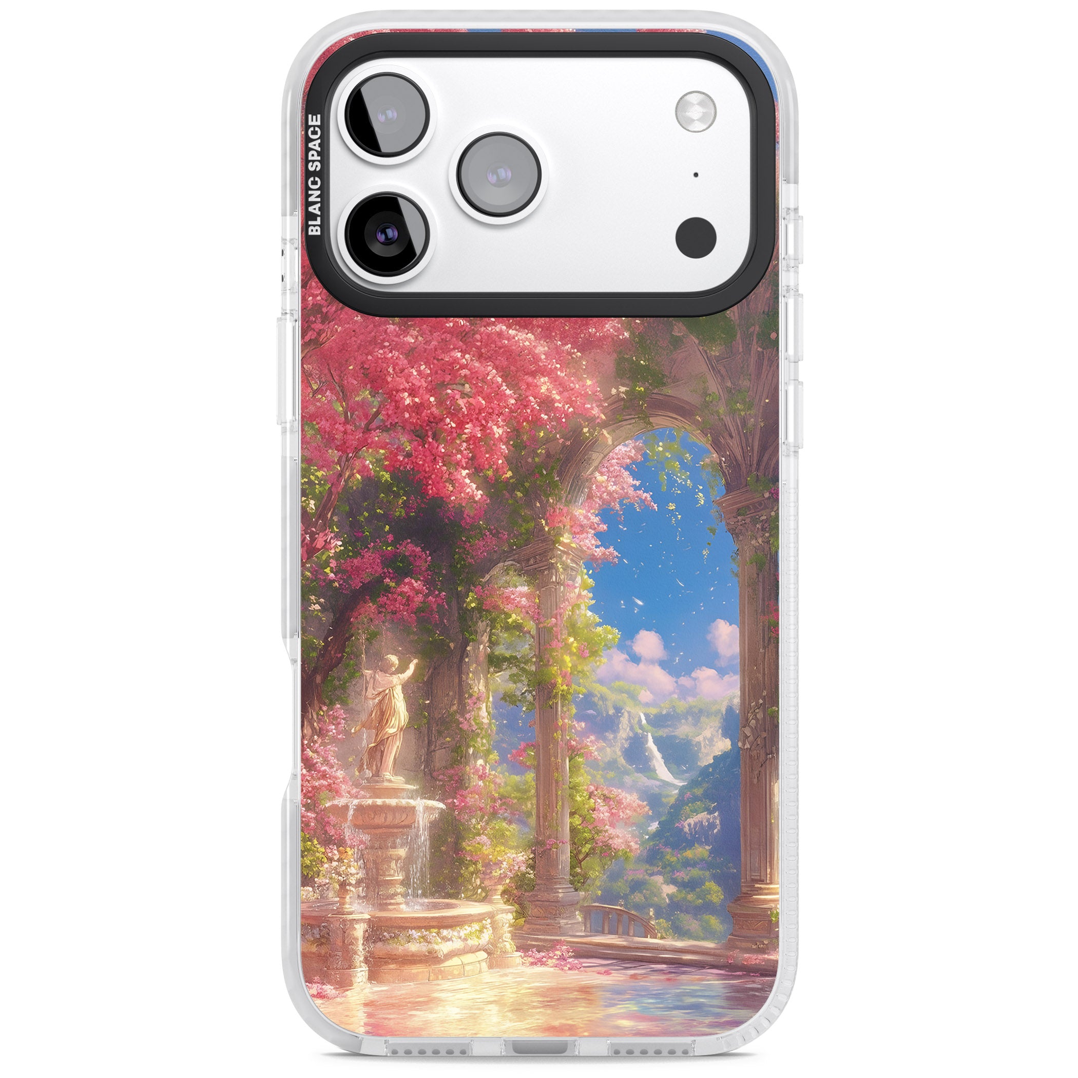 Castle Blossom iPhone 17 Pro Impact Clear Phone Case