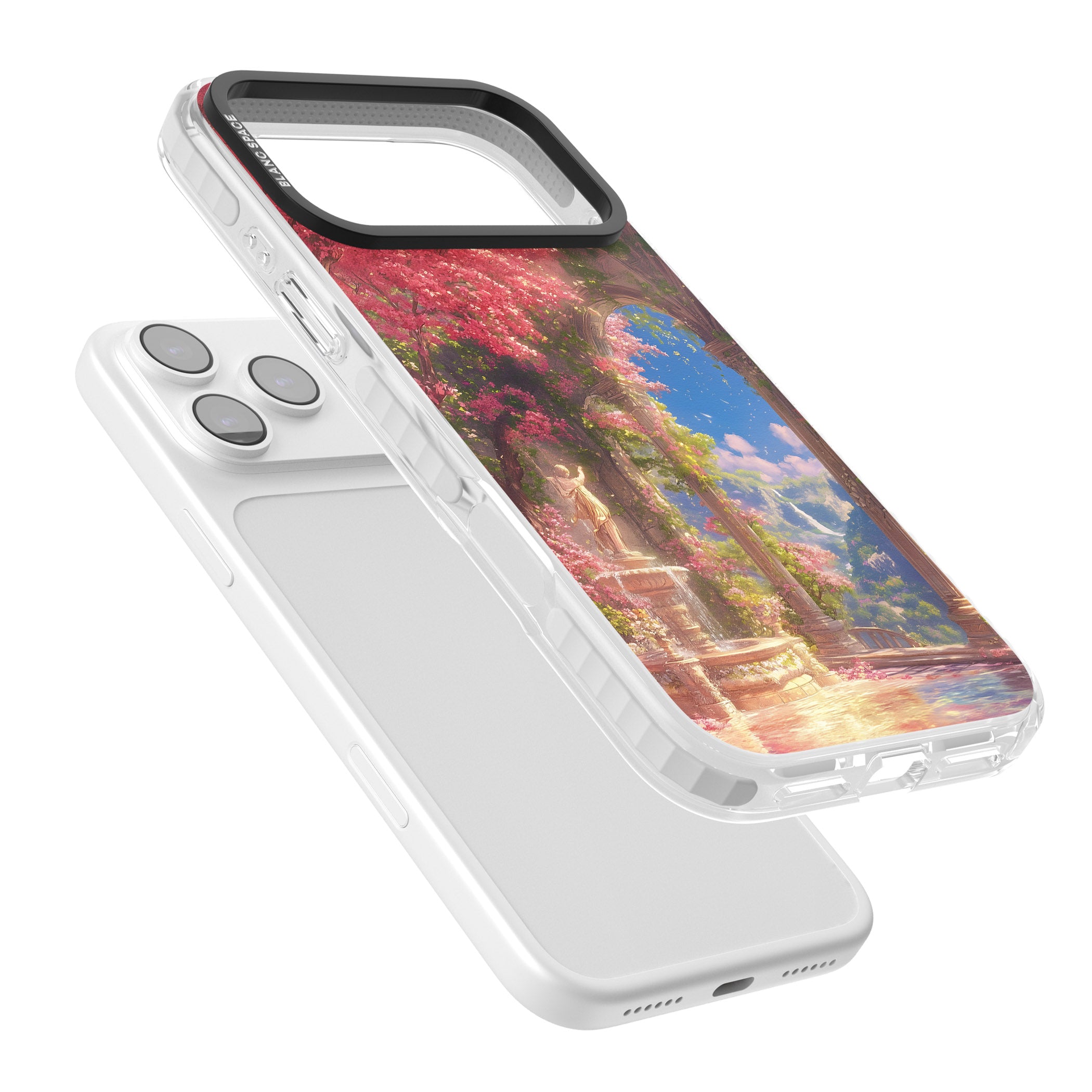 Castle Blossom iPhone 17 Pro Impact Clear Phone Case Colours