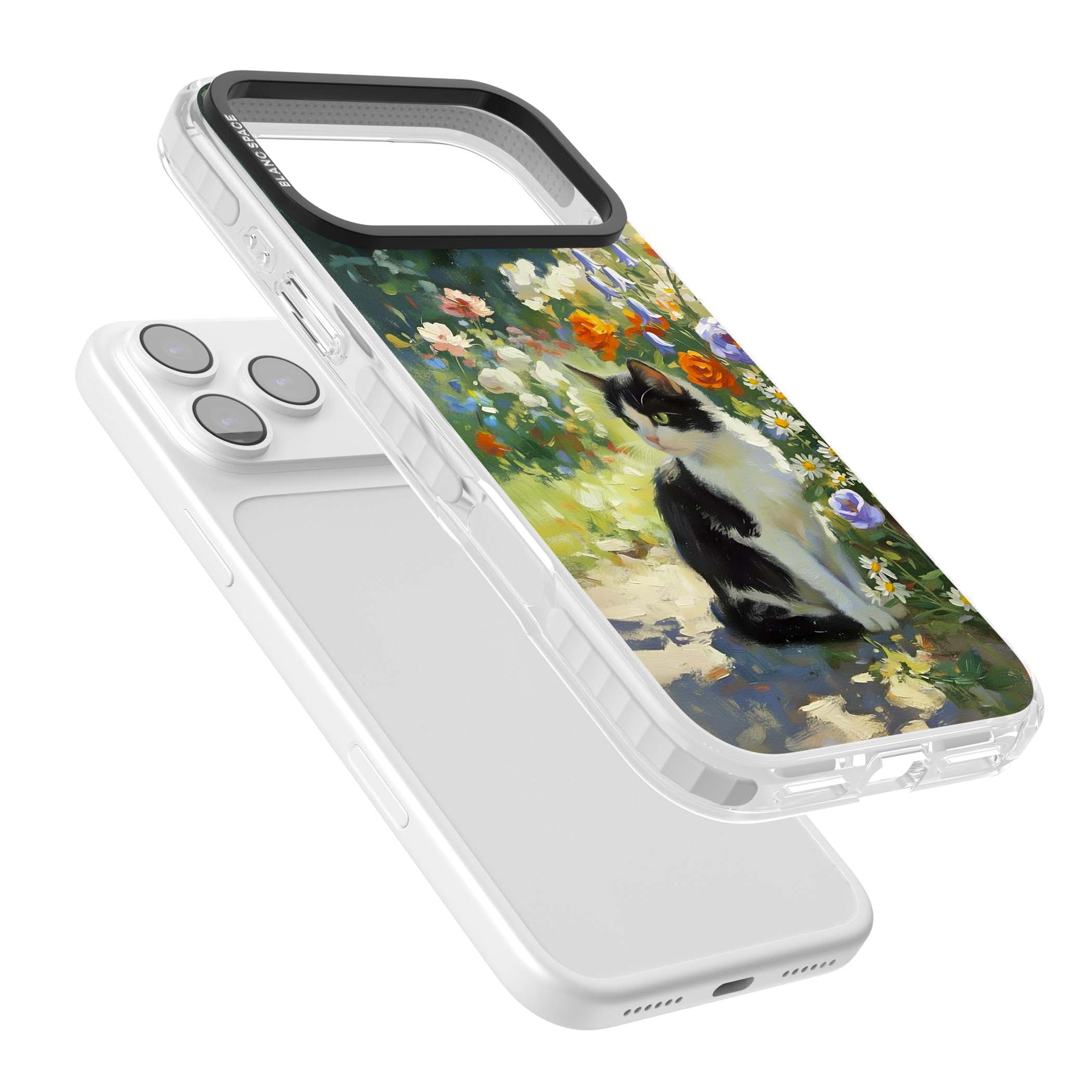 Cat In The Meadow for her iPhone case | Black Impact case for iPhone 17 Pro, iPhone 17 Pro Max