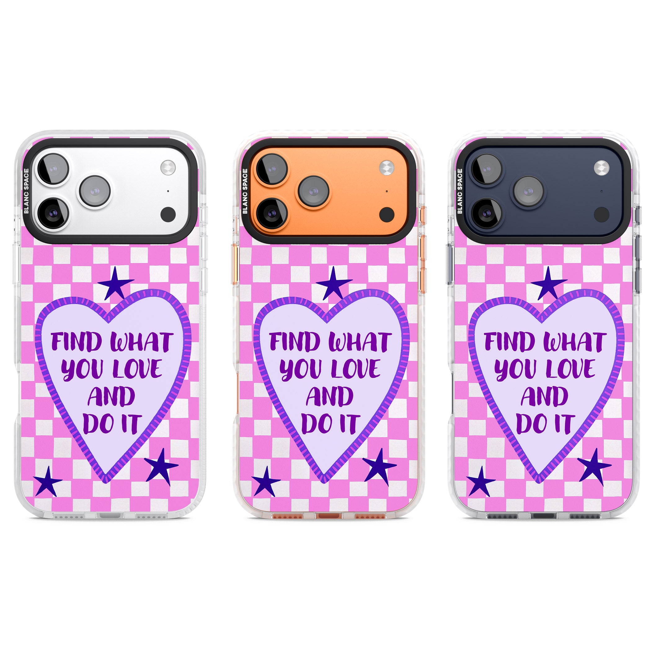 Find What You Love iPhone 17 Pro Impact Clear Phone Case APT Impact Protection