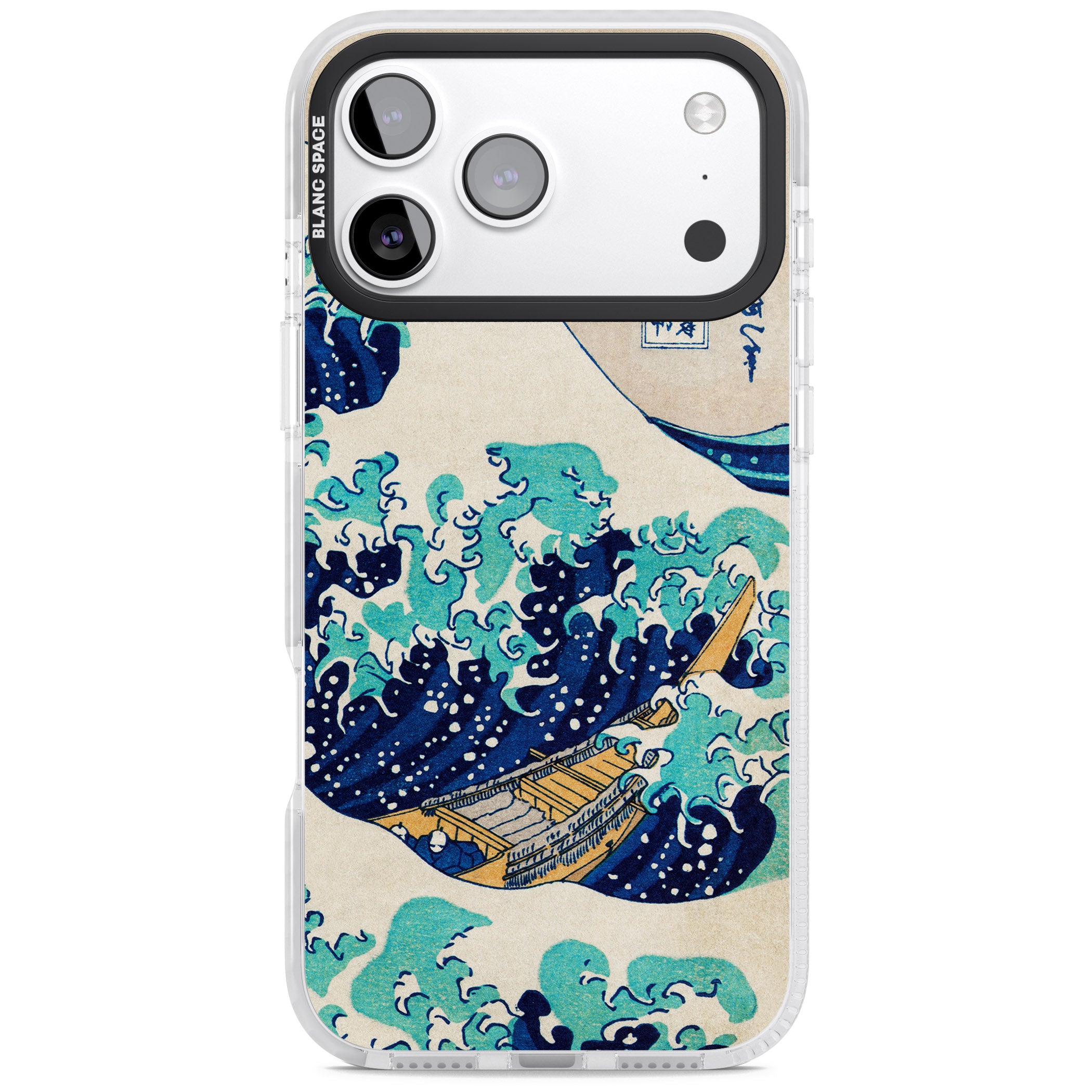 The Great Wave By Katsushika Hokusai iPhone 17 Pro Max Impact Clear Phone Case