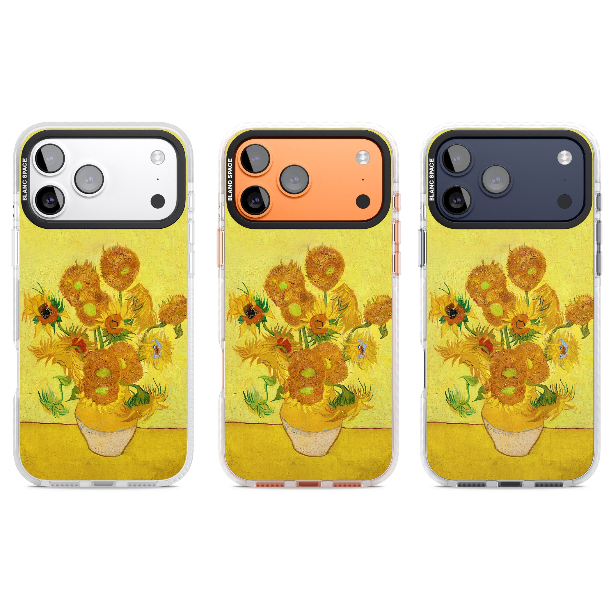 Sunflowers iPhone 17 Pro Impact Clear Phone Case APT Impact Protection