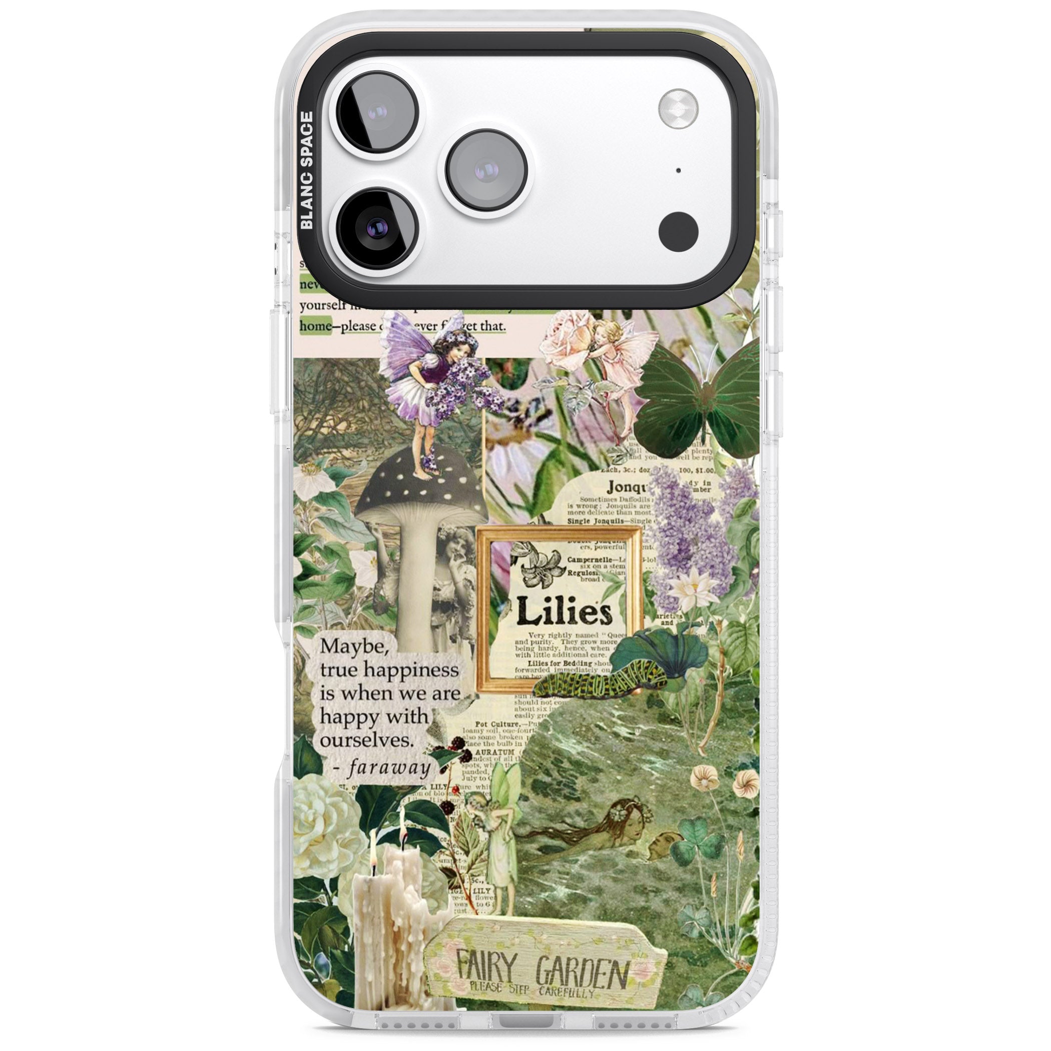 Fairy Garden iPhone 17 Pro Impact Clear Phone Case
