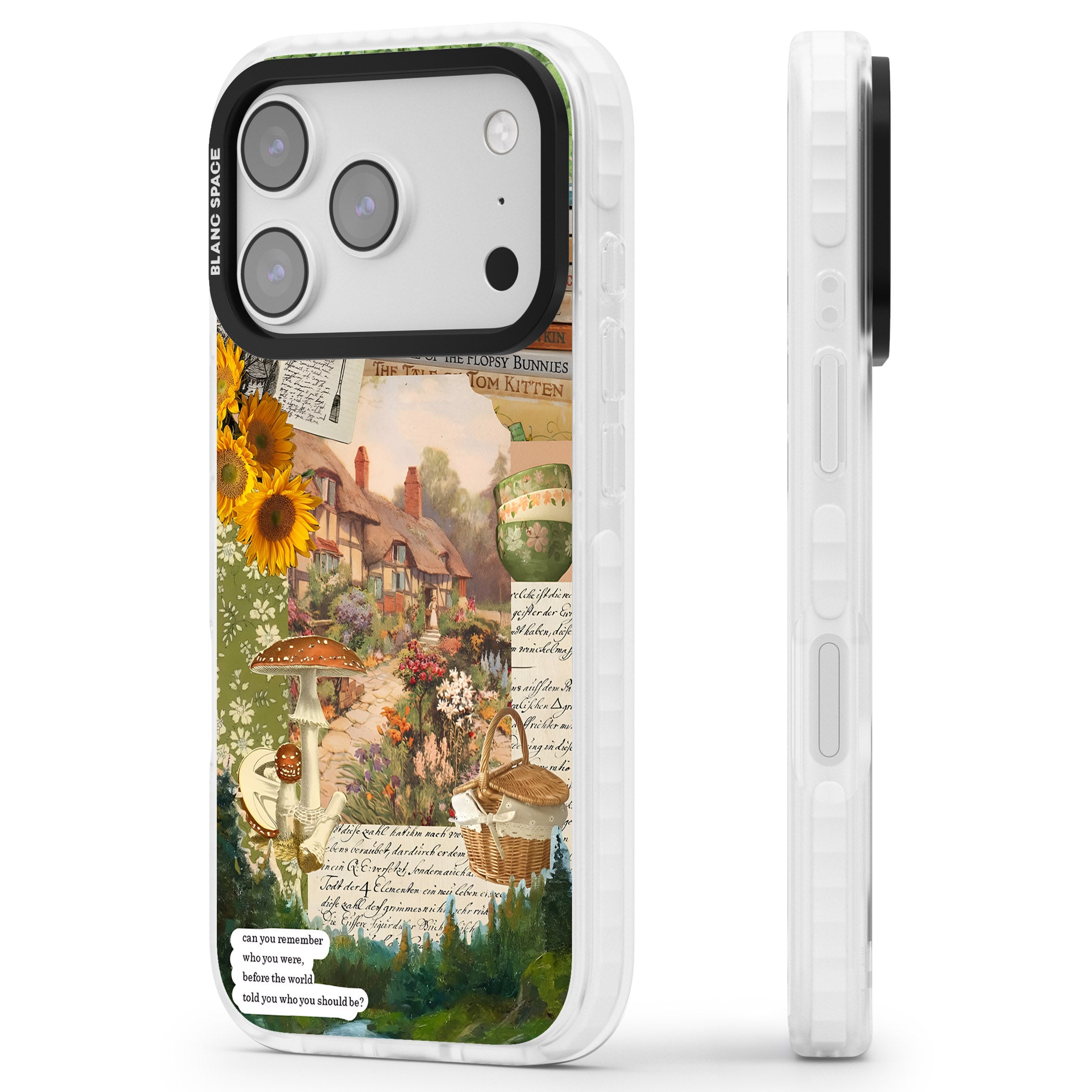Bookworm iPhone 17 Pro Impact Clear Phone Case Side Profile