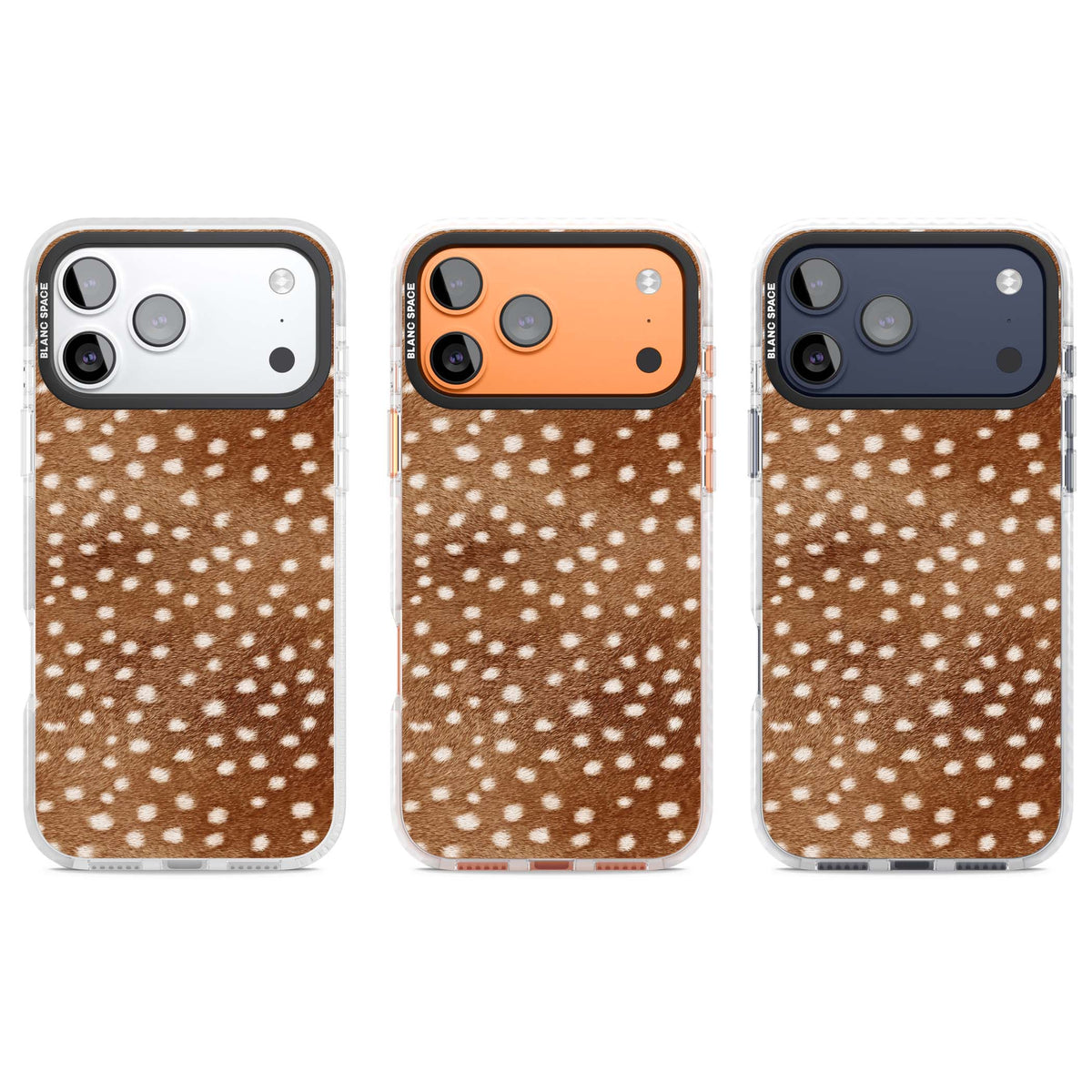 Deer Print animals iPhone case | Black Impact case for iPhone 17 Pro, iPhone 17 Pro Max