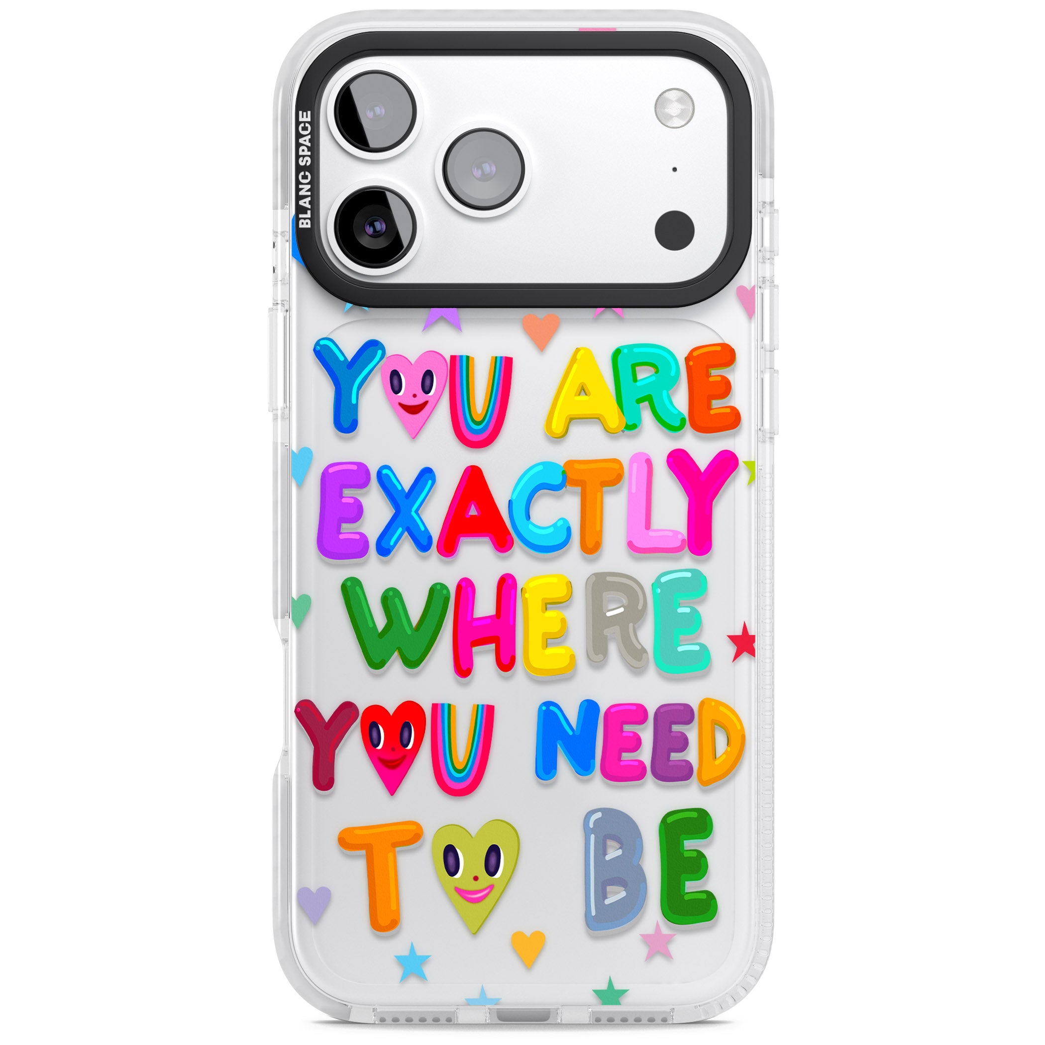 Exactly Where You Need To Be iPhone 17 Pro Max Impact Clear Phone Case