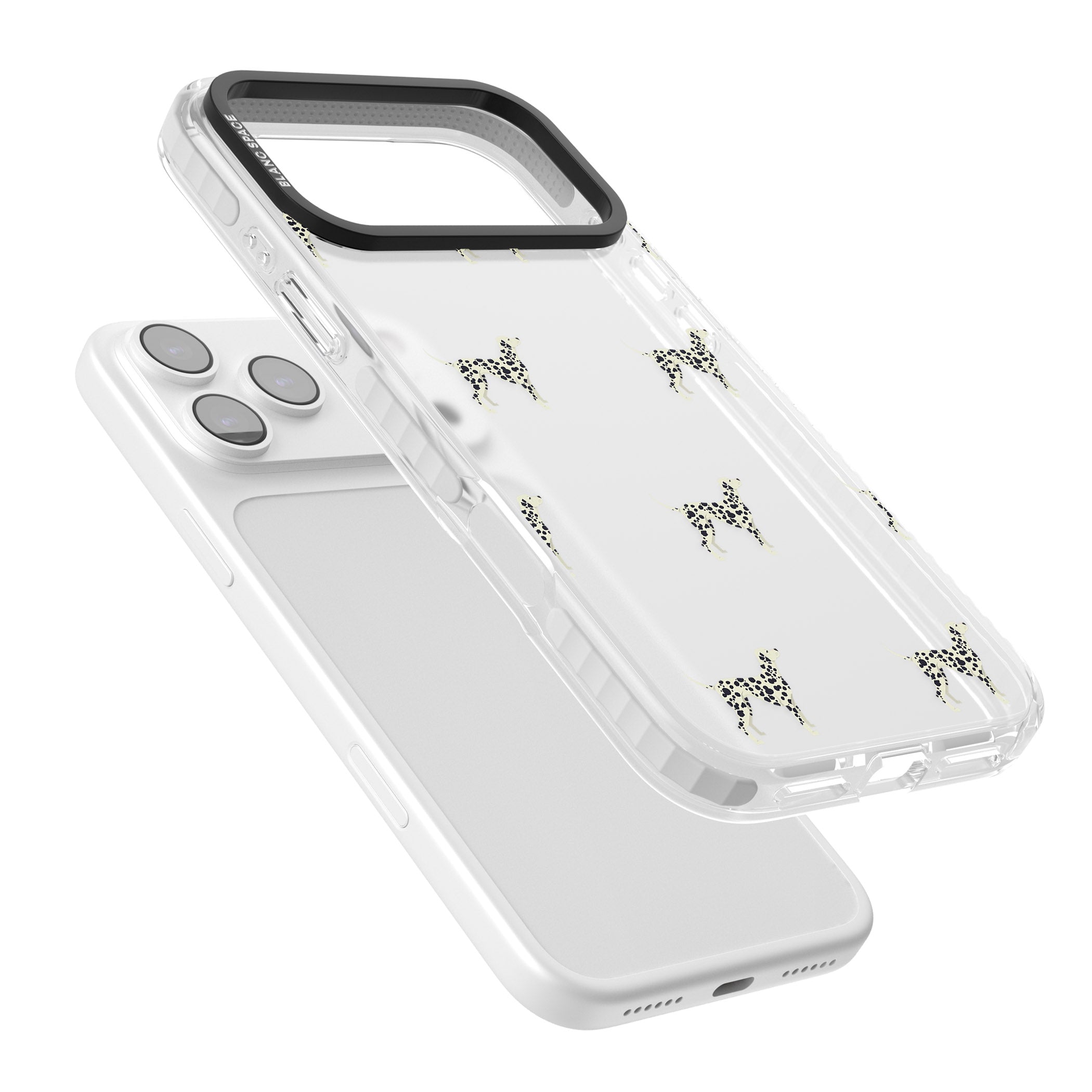 Dalmatian Dog Pattern iPhone 17 Pro Max Impact Clear Phone Case Colours