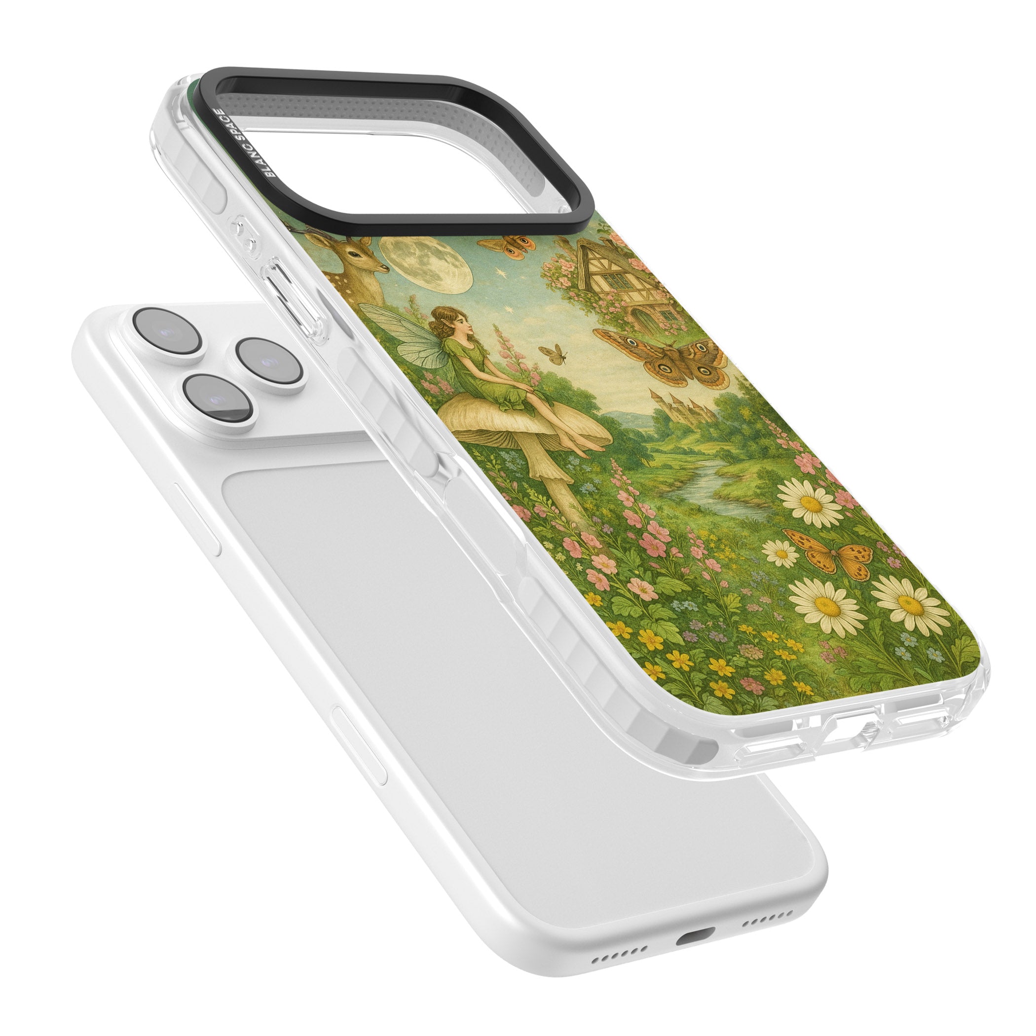 Cottage Fairy iPhone 17 Pro Impact Clear Phone Case Colours