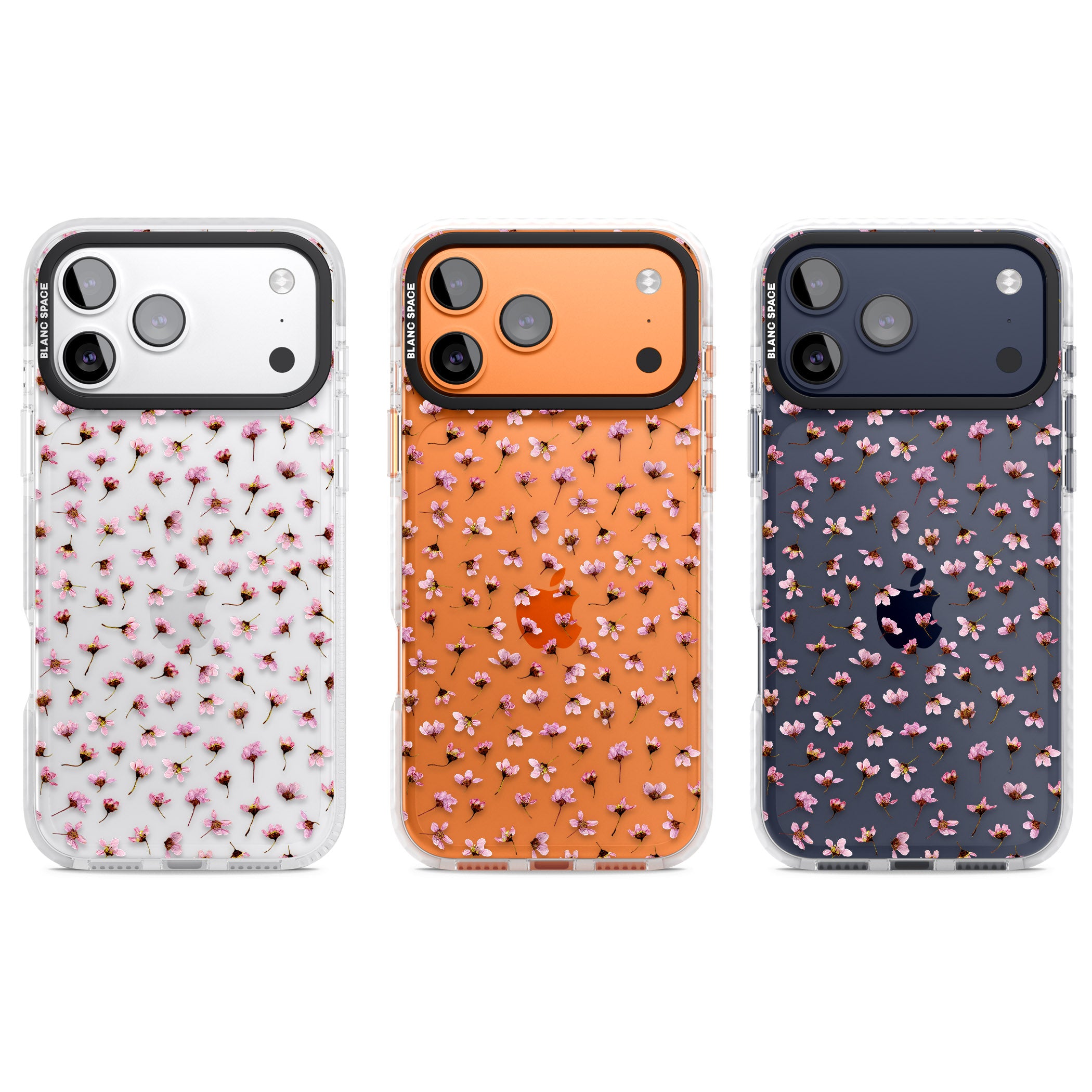Pink Blossom iPhone 17 Pro Impact Clear Phone Case APT Impact Protection