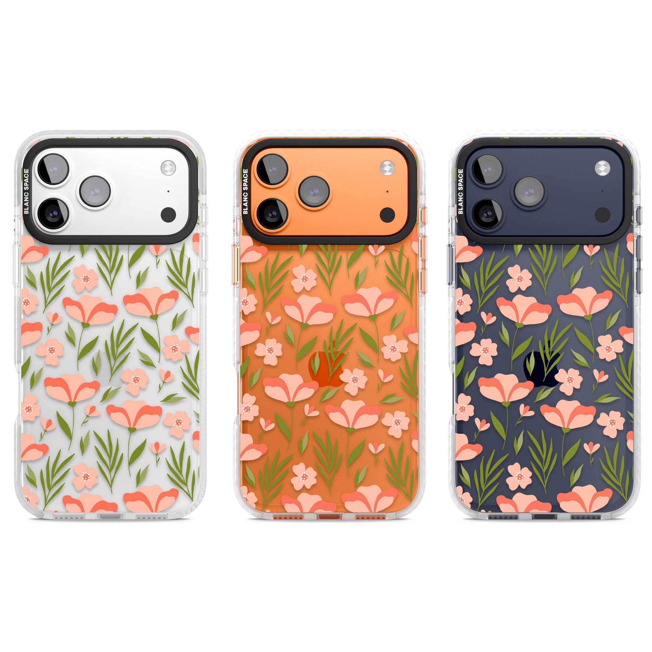 Blossom Bloom iPhone 17 Pro Impact Clear Phone Case APT Impact Protection