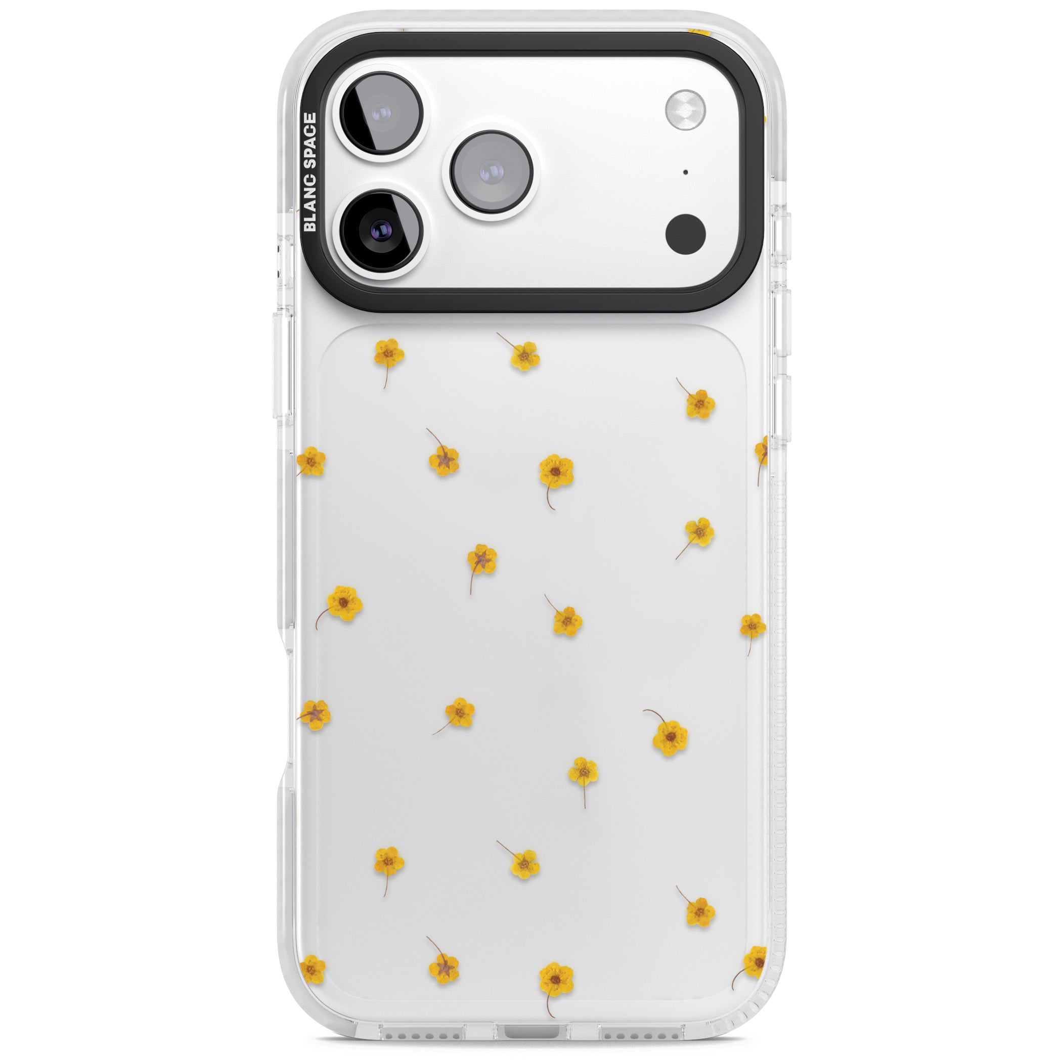 Sunny Scatter Flower iPhone 17 Pro Max Impact Clear Phone Case