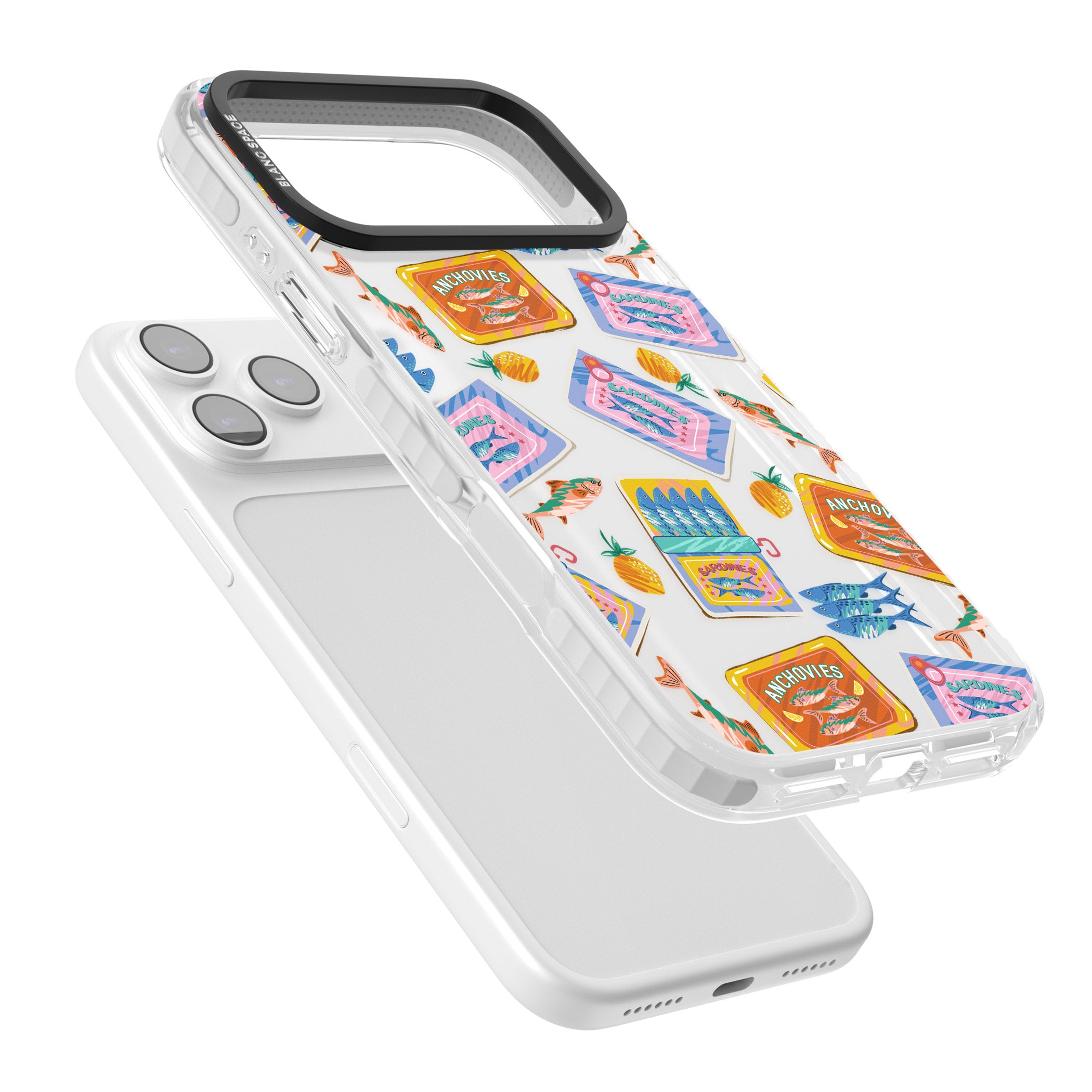 Sardines & Anchovies iPhone 17 Pro Impact Clear Phone Case Colours
