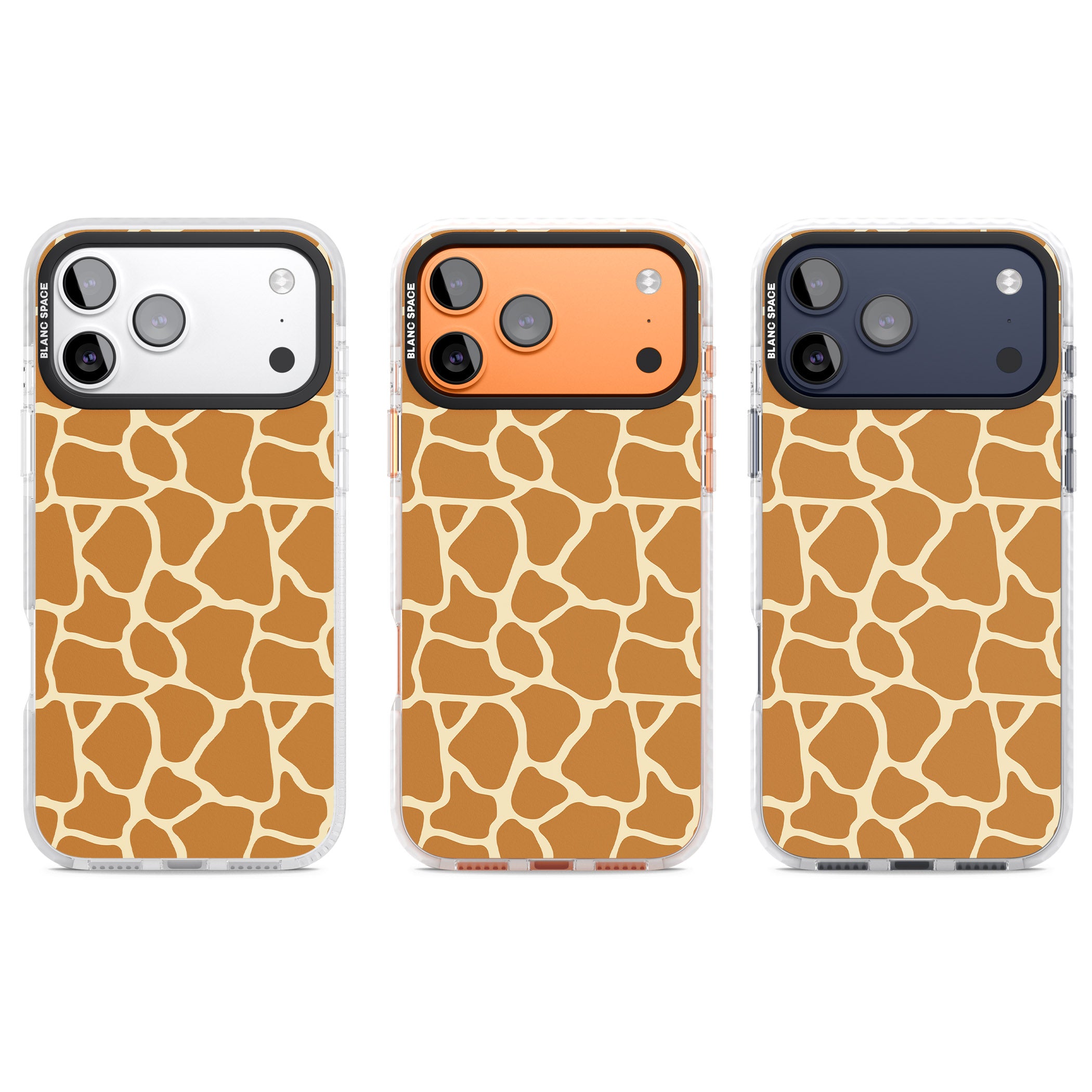 Giraffe Pattern iPhone 17 Pro Impact Clear Phone Case APT Impact Protection