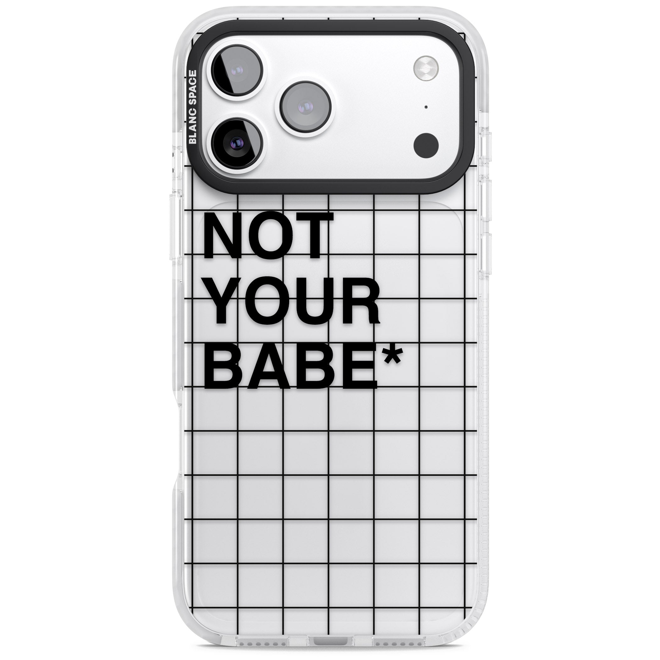 Not Your Babe iPhone 17 Pro Impact Clear Phone Case