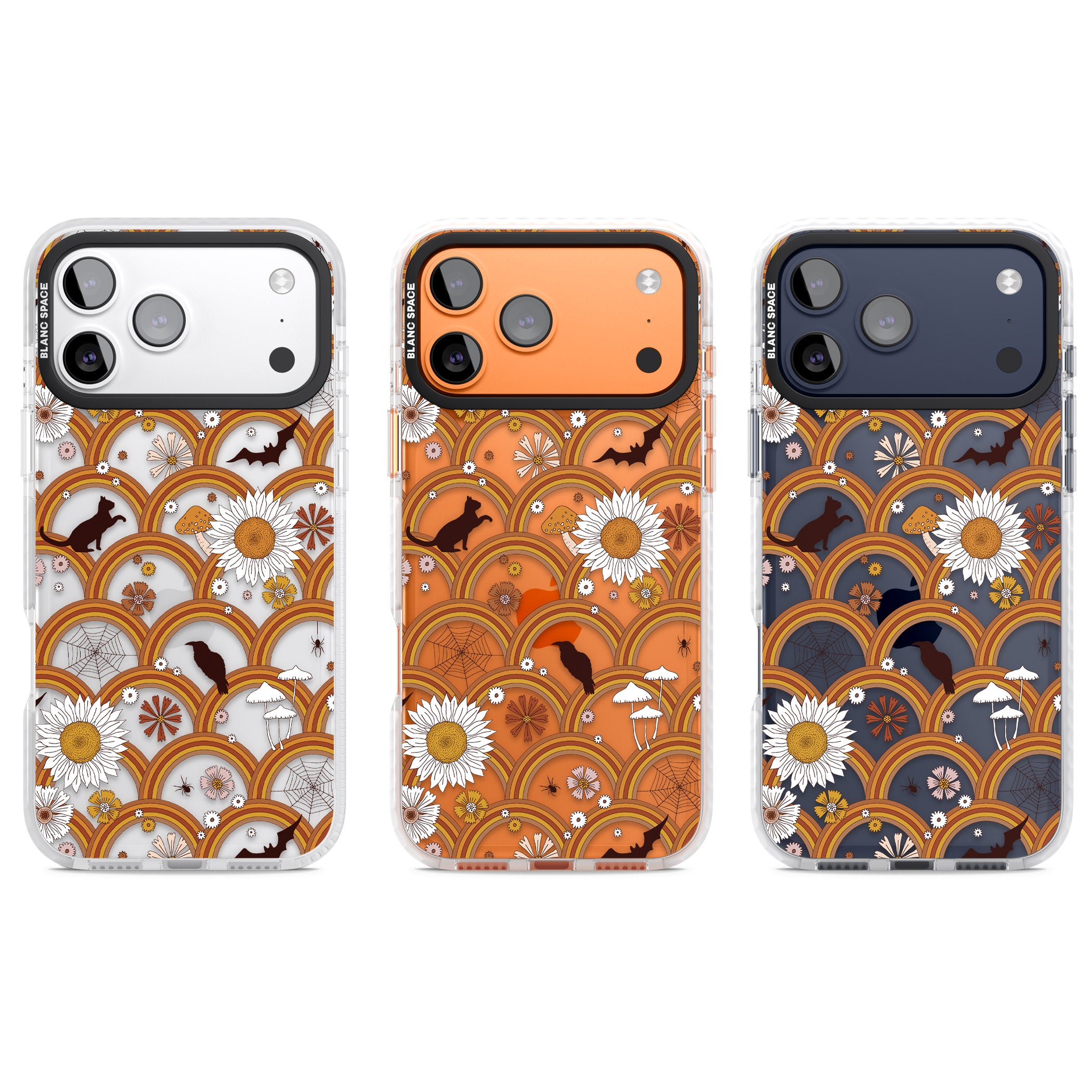 Halloween Rainbows iPhone 17 Pro Impact Clear Phone Case APT Impact Protection