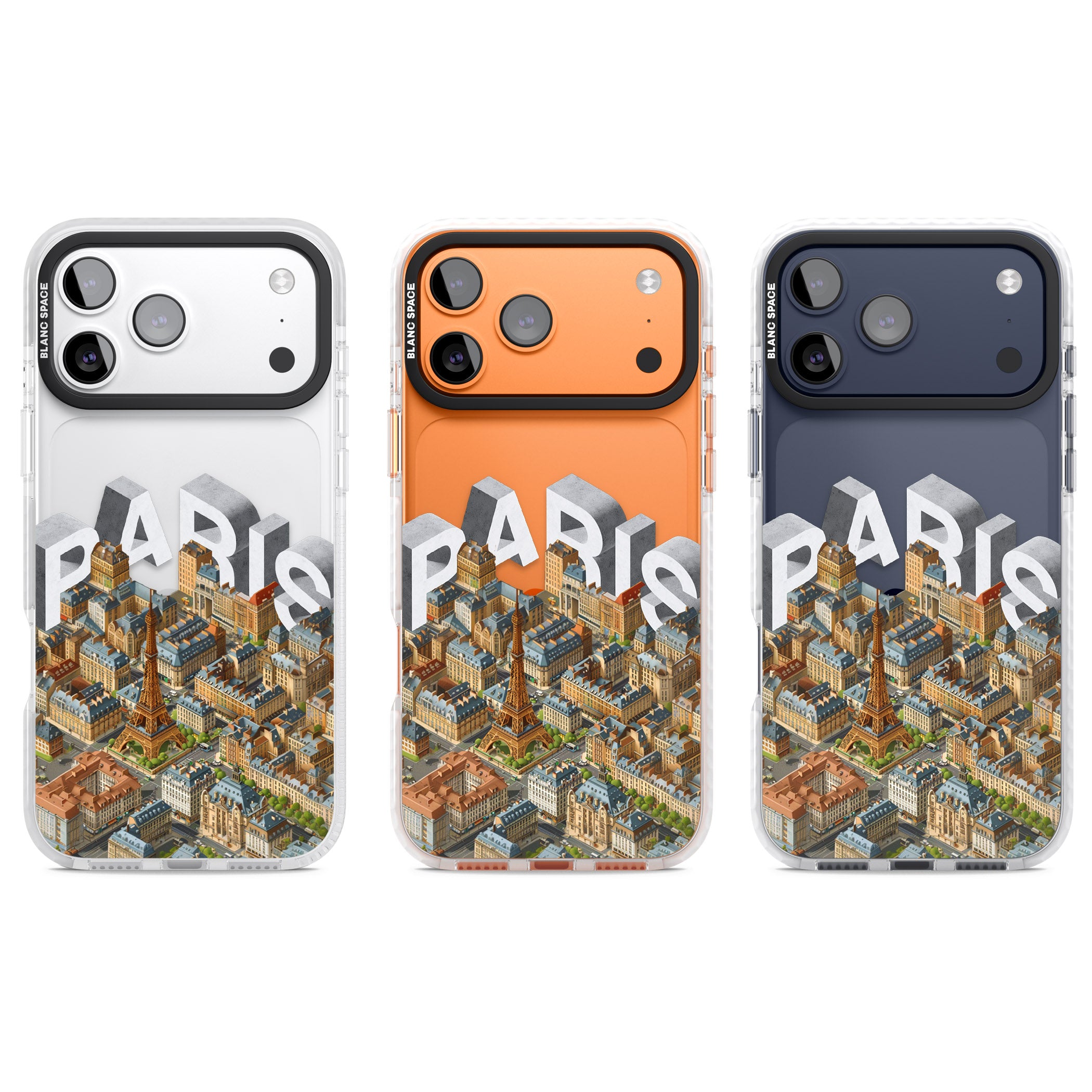 Paris iPhone 17 Pro Impact Clear Phone Case APT Impact Protection