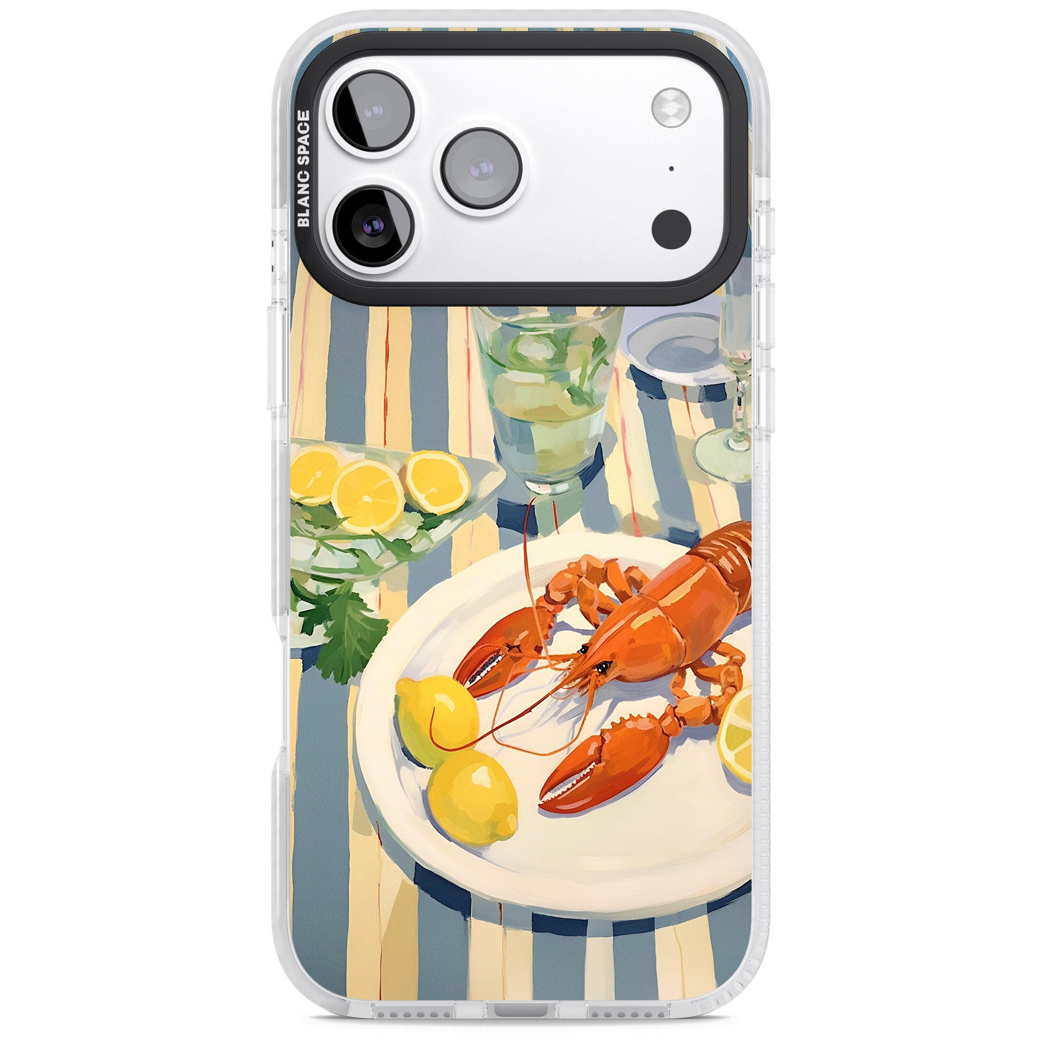 Lobster & Lemons iPhone 17 Pro Impact Clear Phone Case