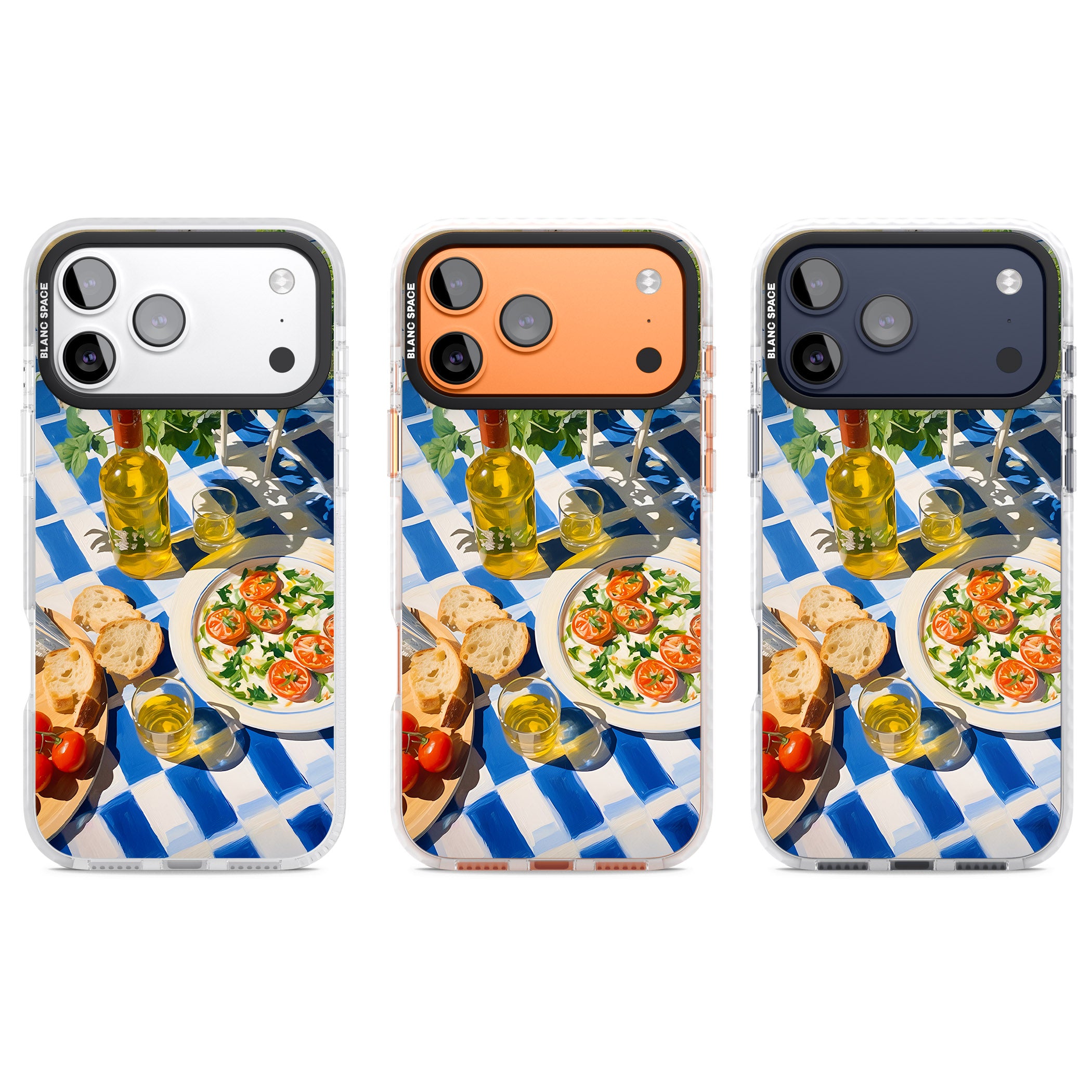 Caprese Salad iPhone 17 Pro Impact Clear Phone Case APT Impact Protection