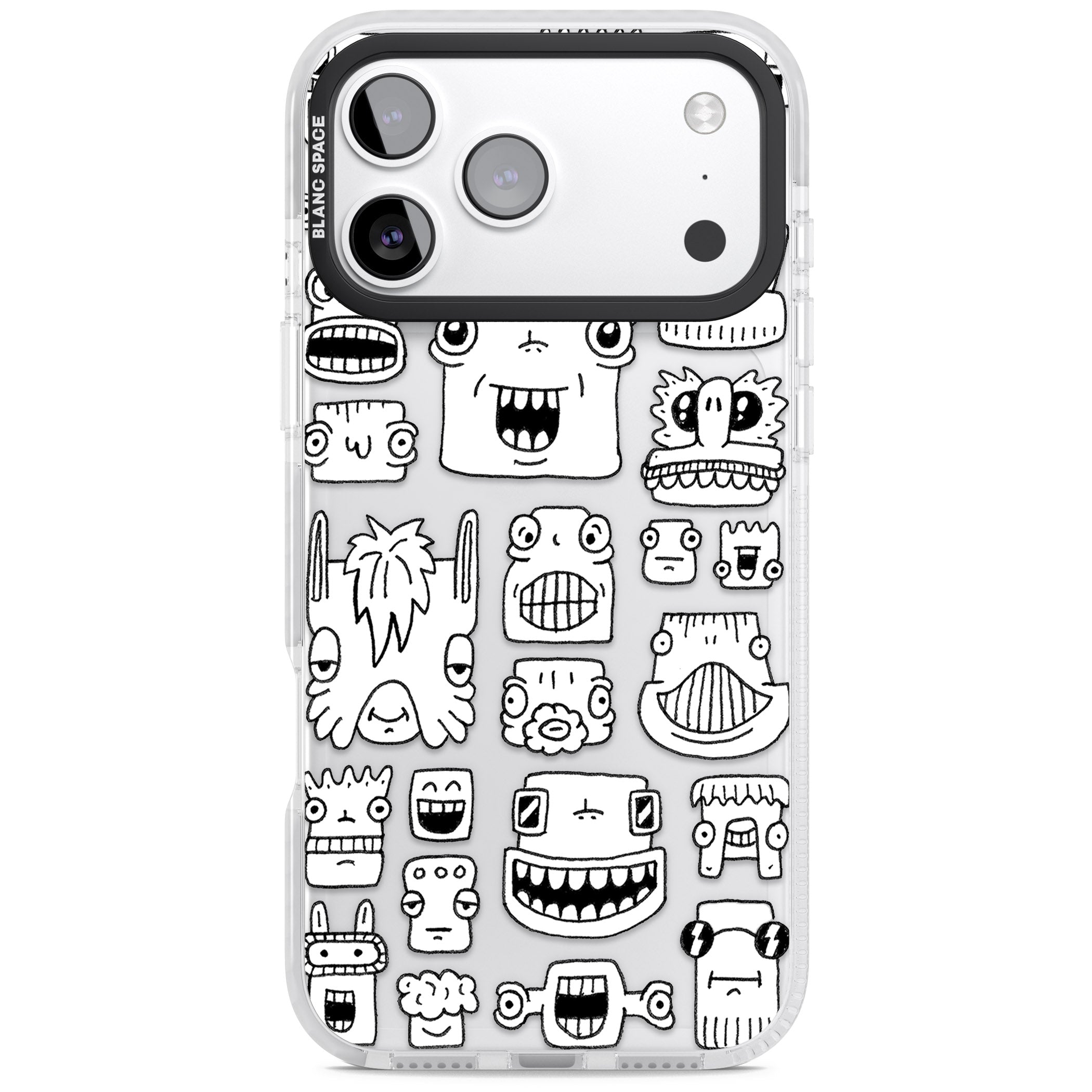 Burst Heads iPhone 17 Pro Impact Clear Phone Case