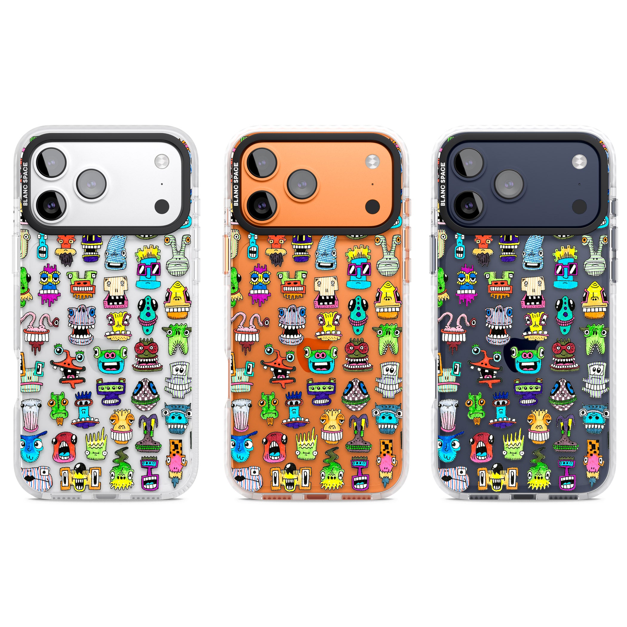 Familiar Faces iPhone 17 Pro Impact Clear Phone Case APT Impact Protection