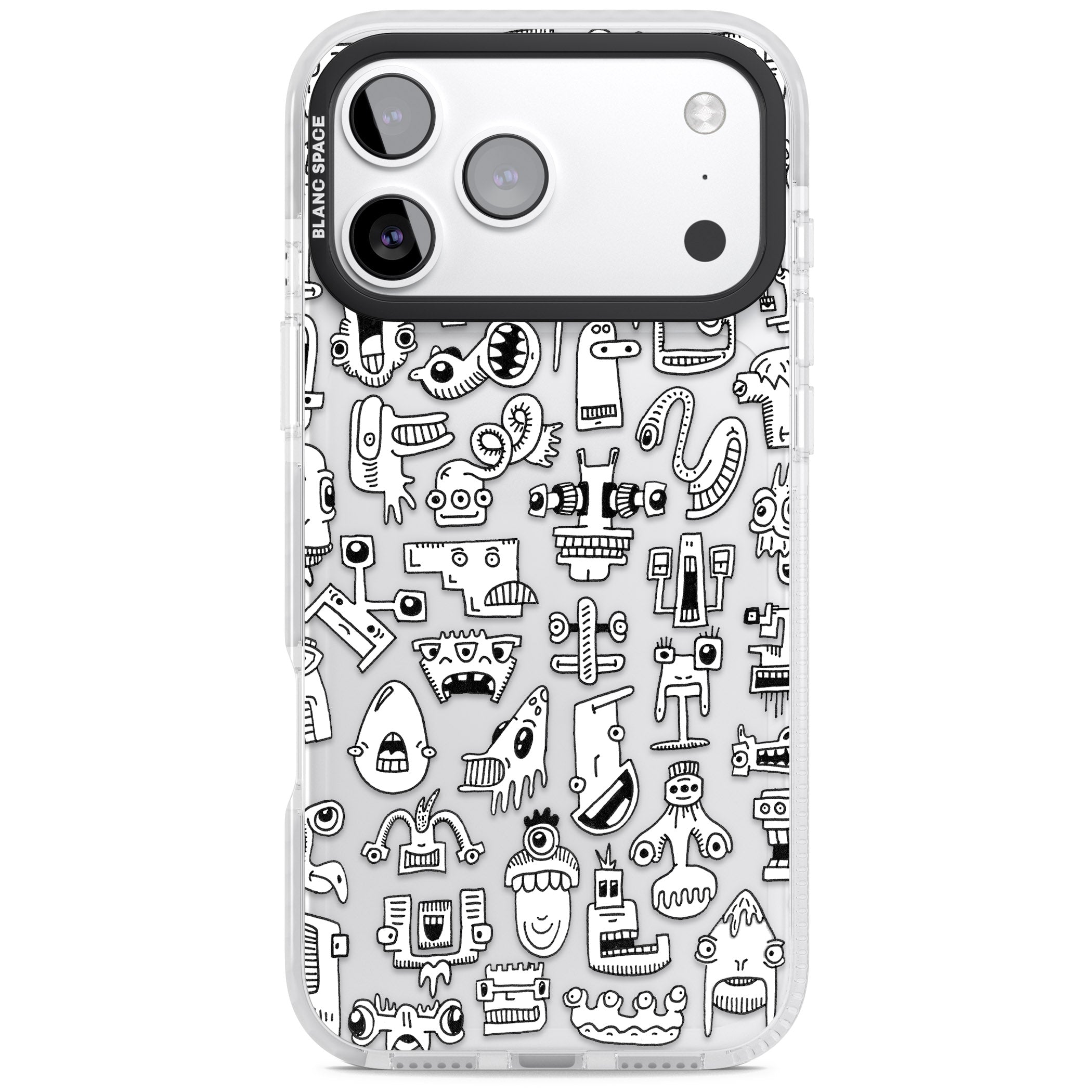 Weird Friends iPhone 17 Pro Impact Clear Phone Case