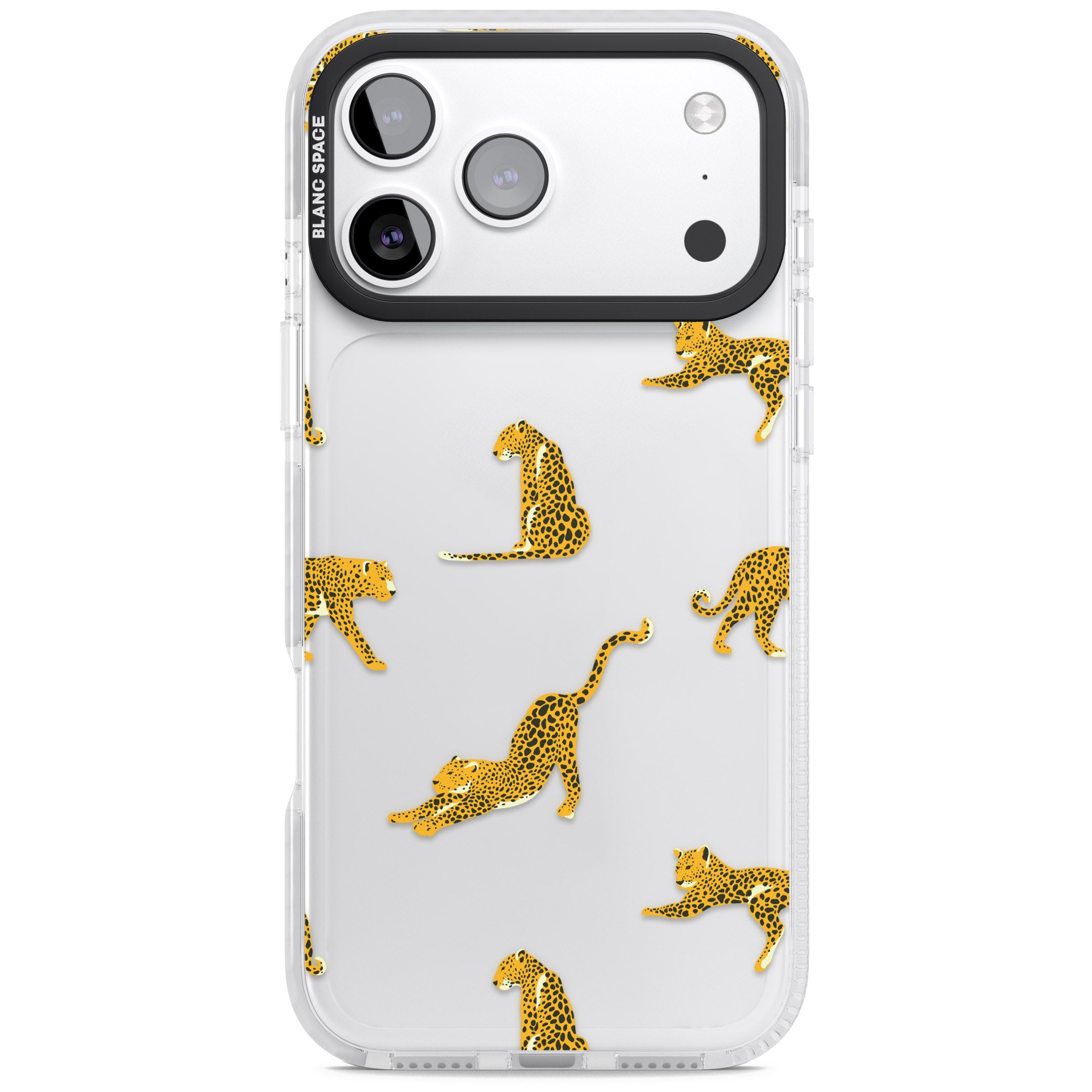 Leopard Spots iPhone 17 Pro Impact Clear Phone Case