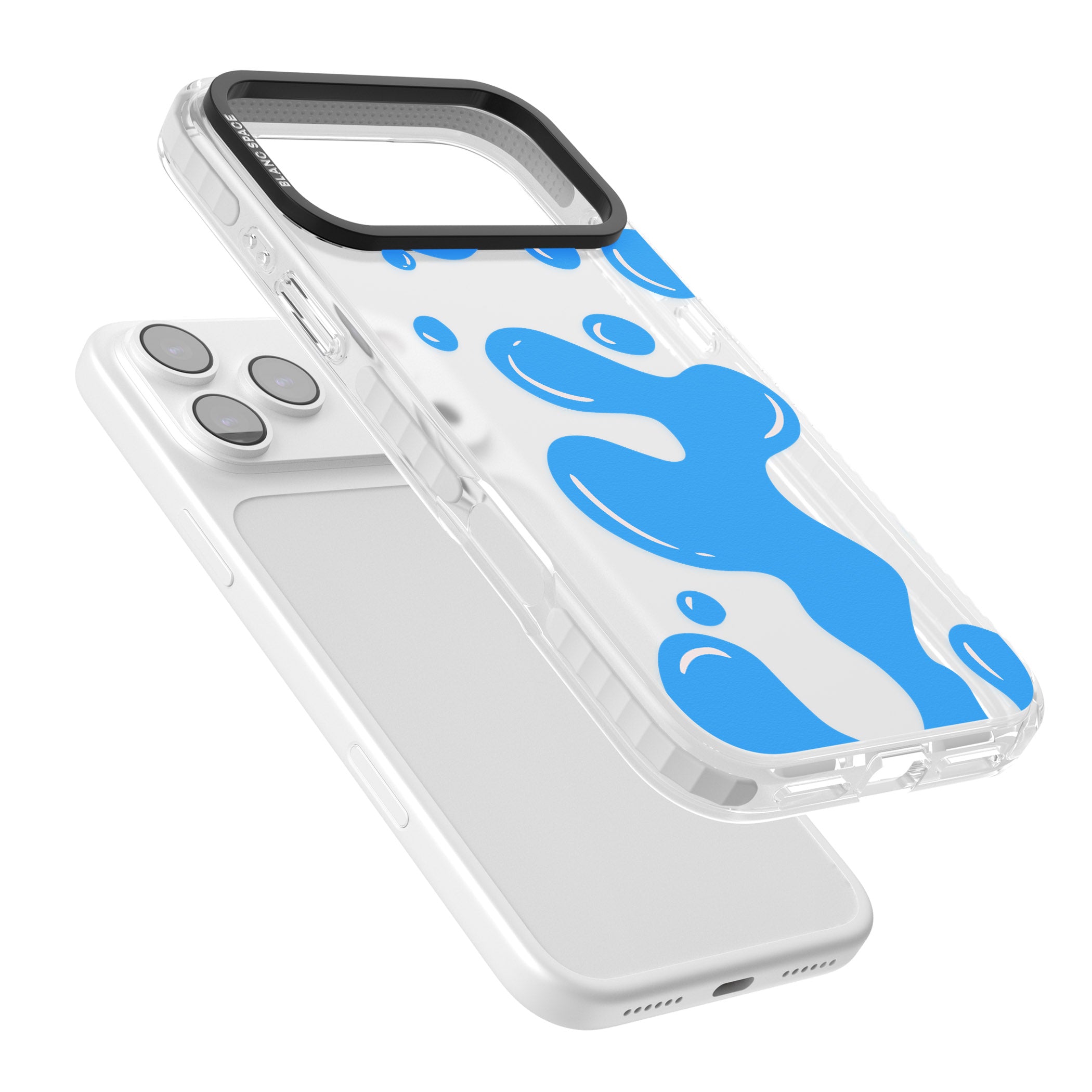 Blue Lava Lamp iPhone 17 Pro Impact Clear Phone Case Colours