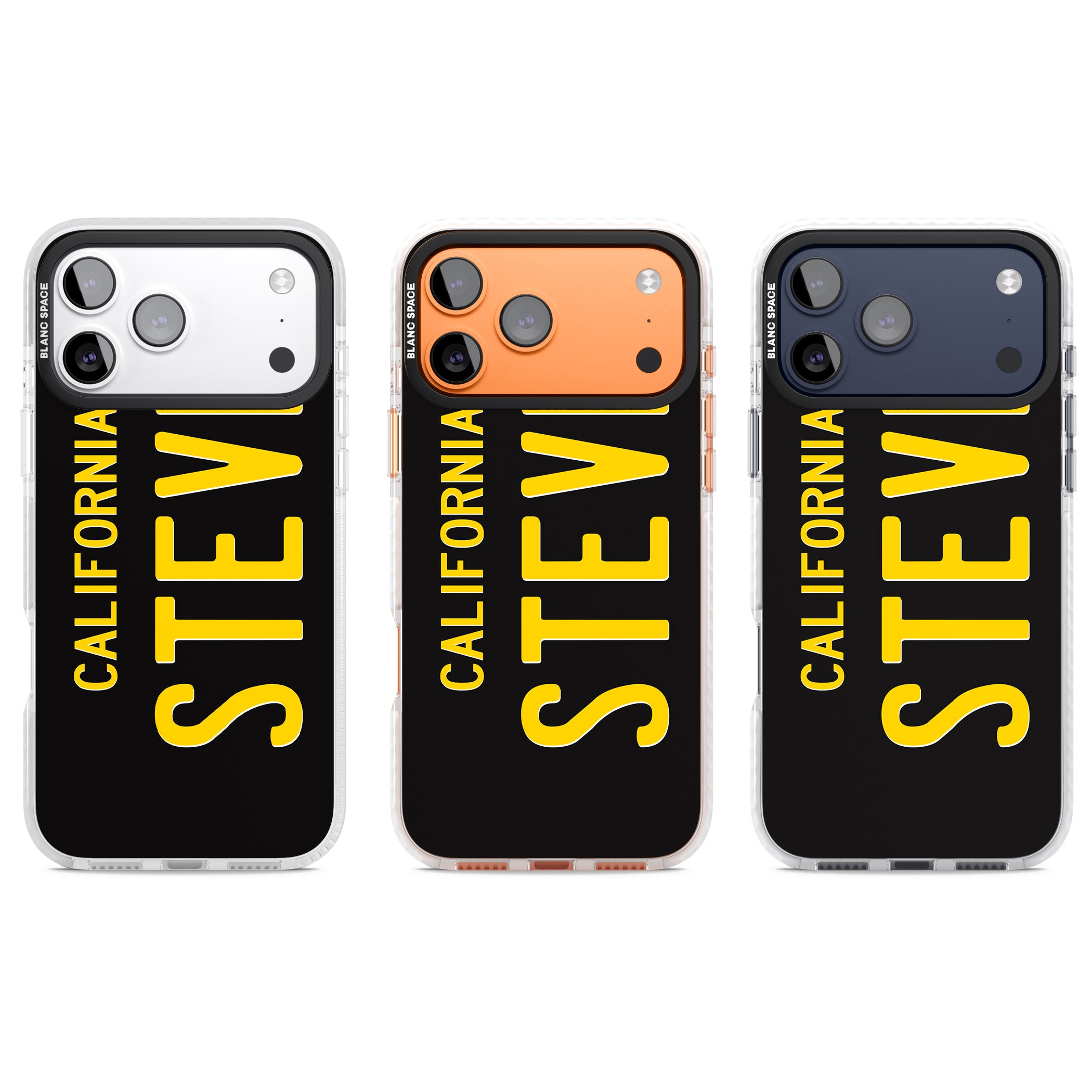 Personalised Vintage California License Plate iPhone 17 Pro Impact Clear Phone Case APT Impact Protection