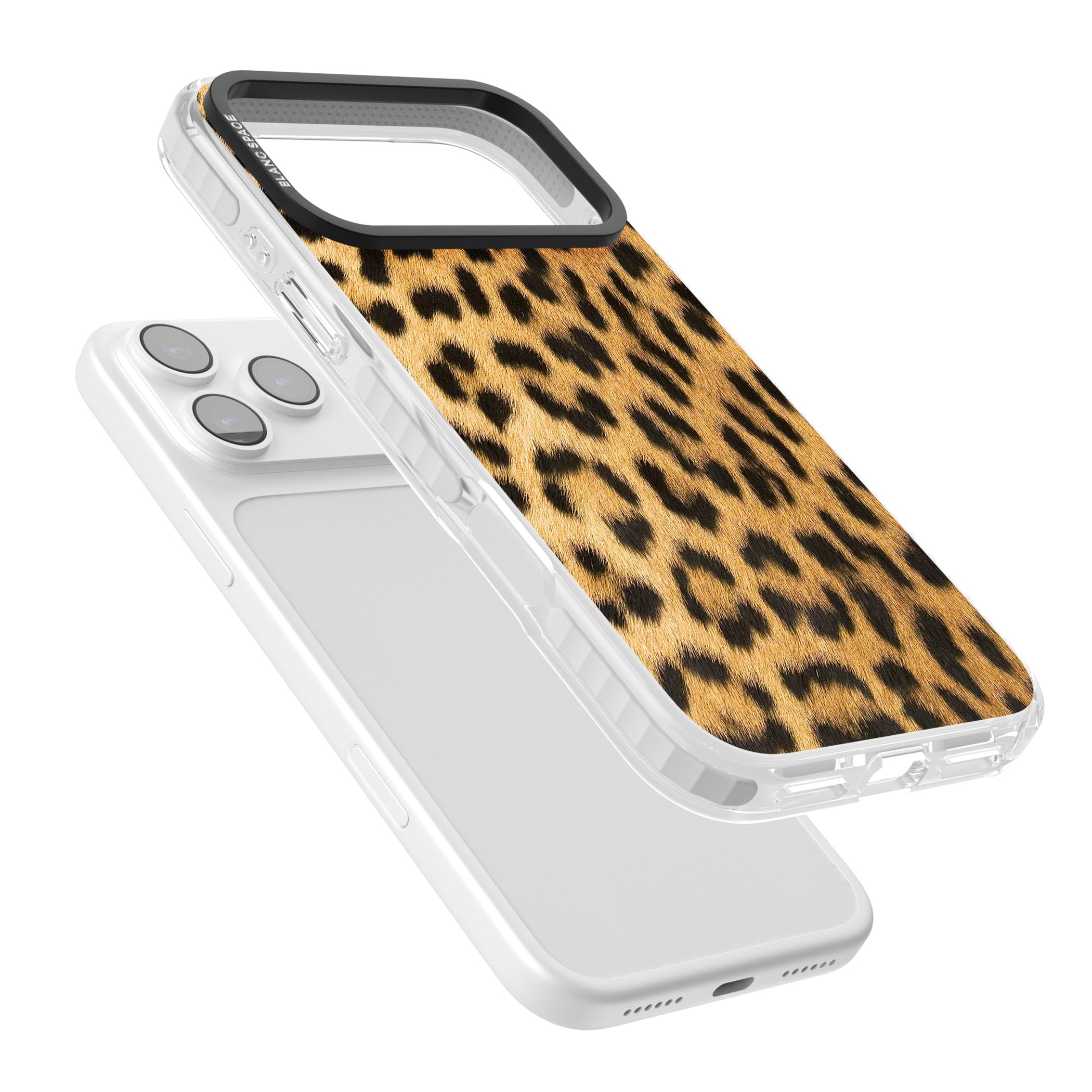 Designer Fashion Gold Leopard Print iPhone 17 Pro Impact Pro Clear Phone Case Colours