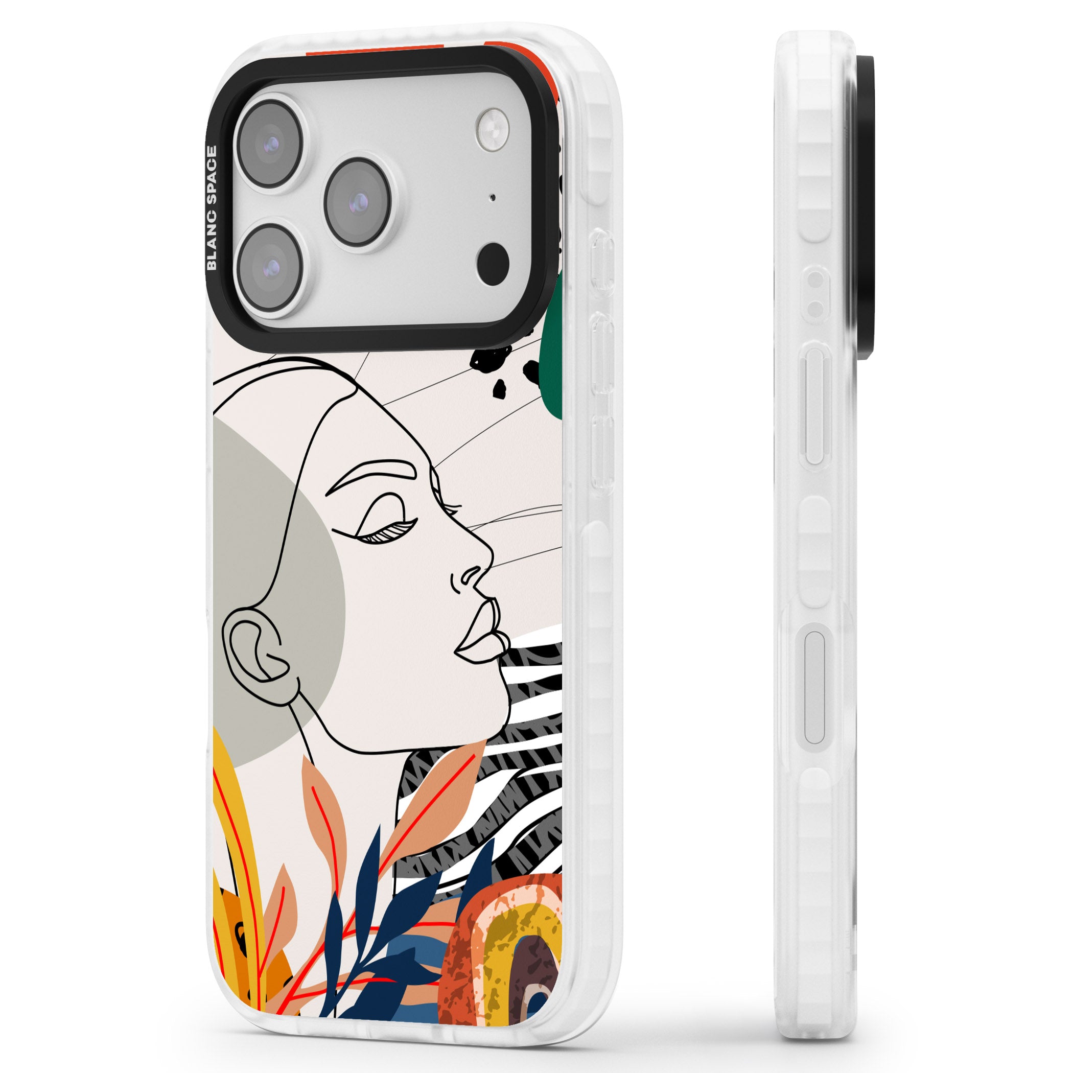 Girl Gone Wild iPhone 17 Pro Impact Pro Clear Phone Case Side Profile