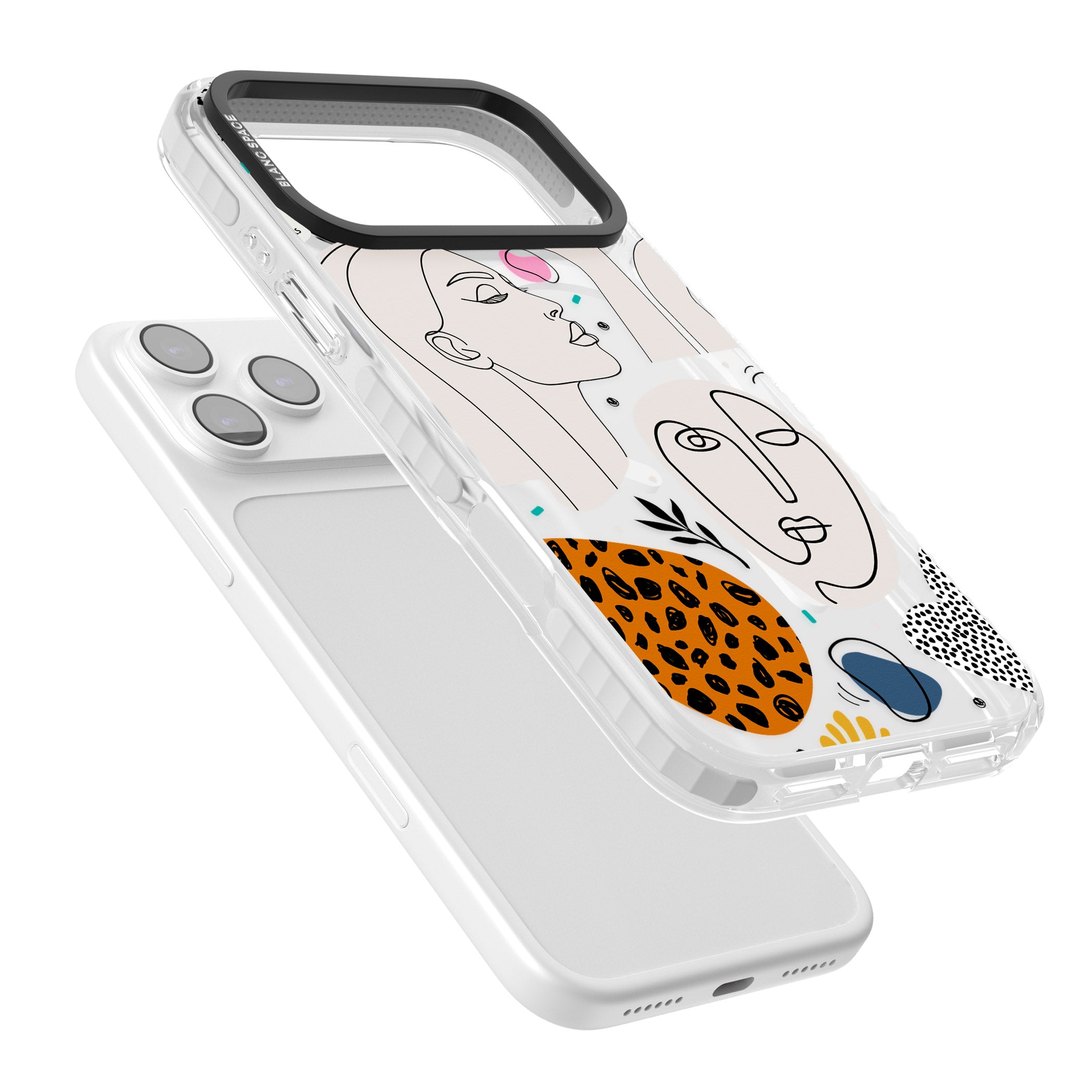 Artistic Expression Scrapbook iPhone 17 Pro Impact Pro Clear Phone Case Colours