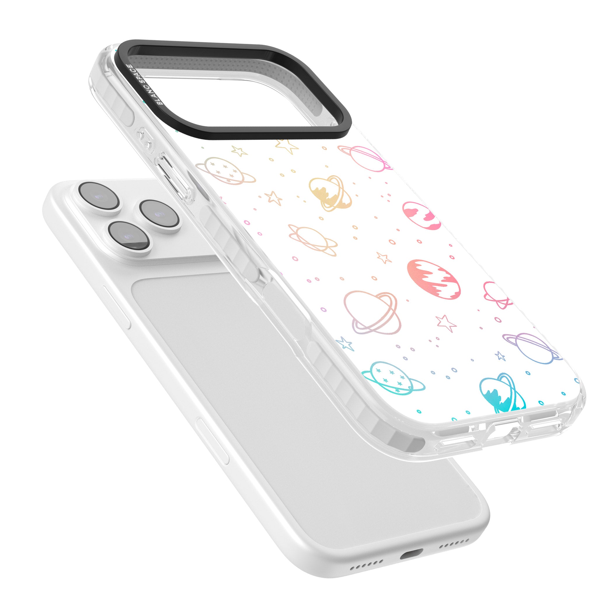 Pastel Cosmic Galaxy iPhone 17 Pro Max Impact Pro Clear Phone Case Colours