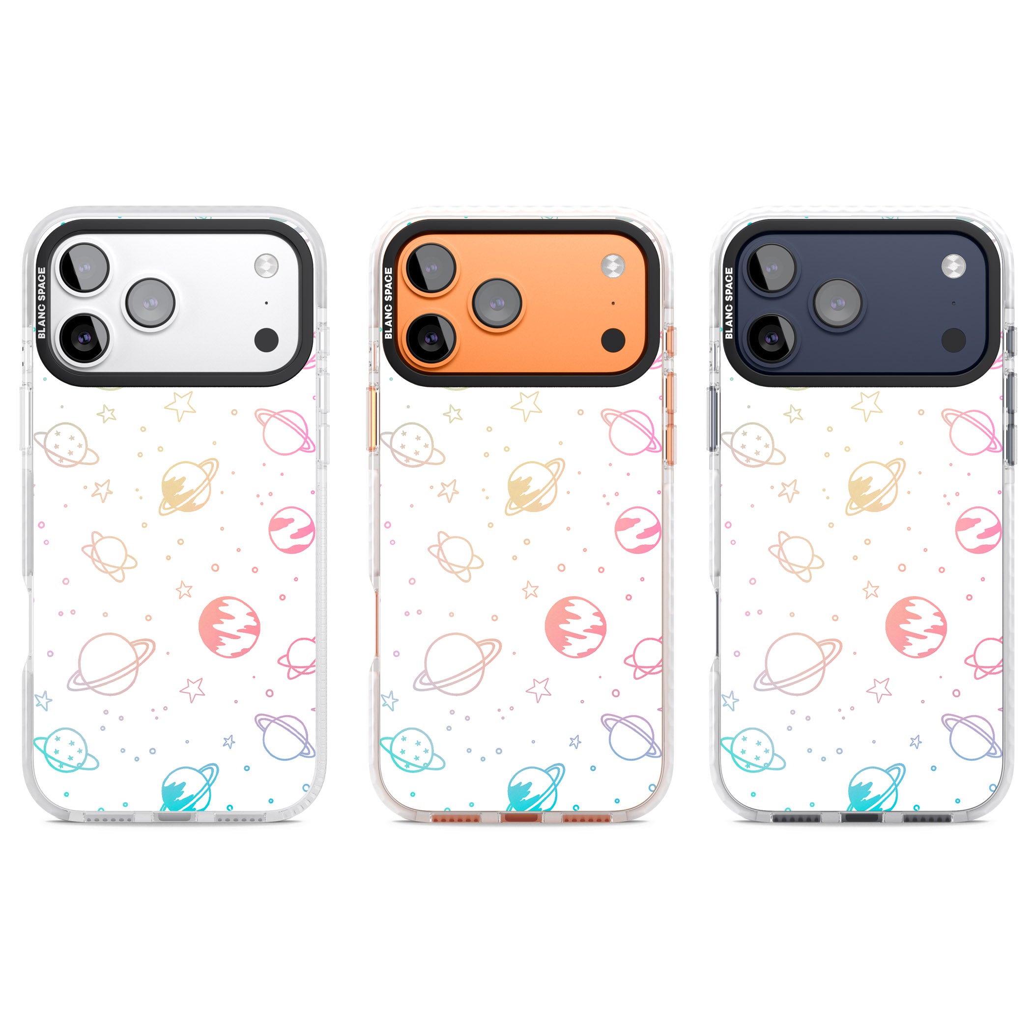 Pastel Cosmic Galaxy iPhone 17 Pro Impact Pro Clear Phone Case APT Impact Protection