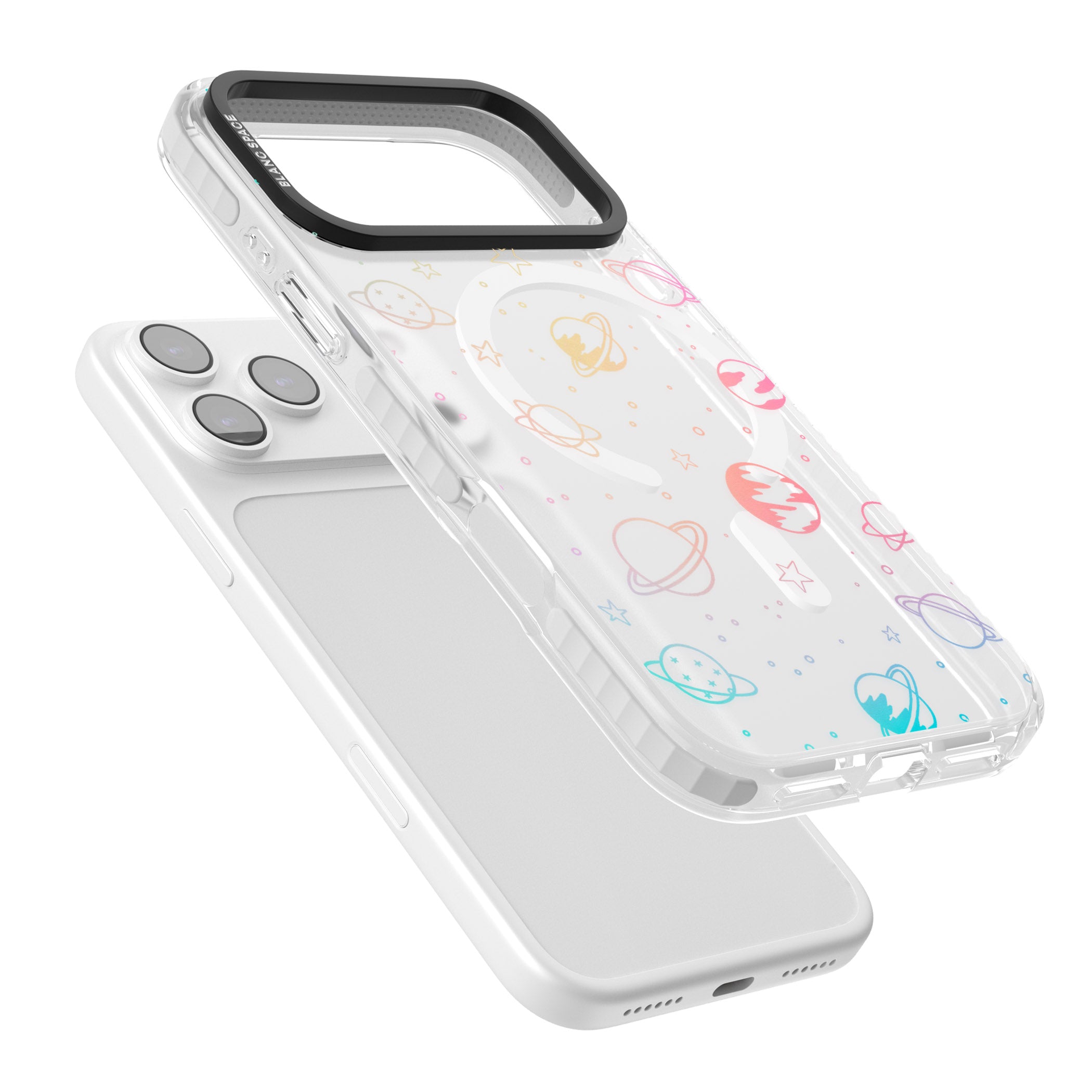 Pastel Space Universe iPhone 17 Pro Impact Pro Clear Phone Case Colours