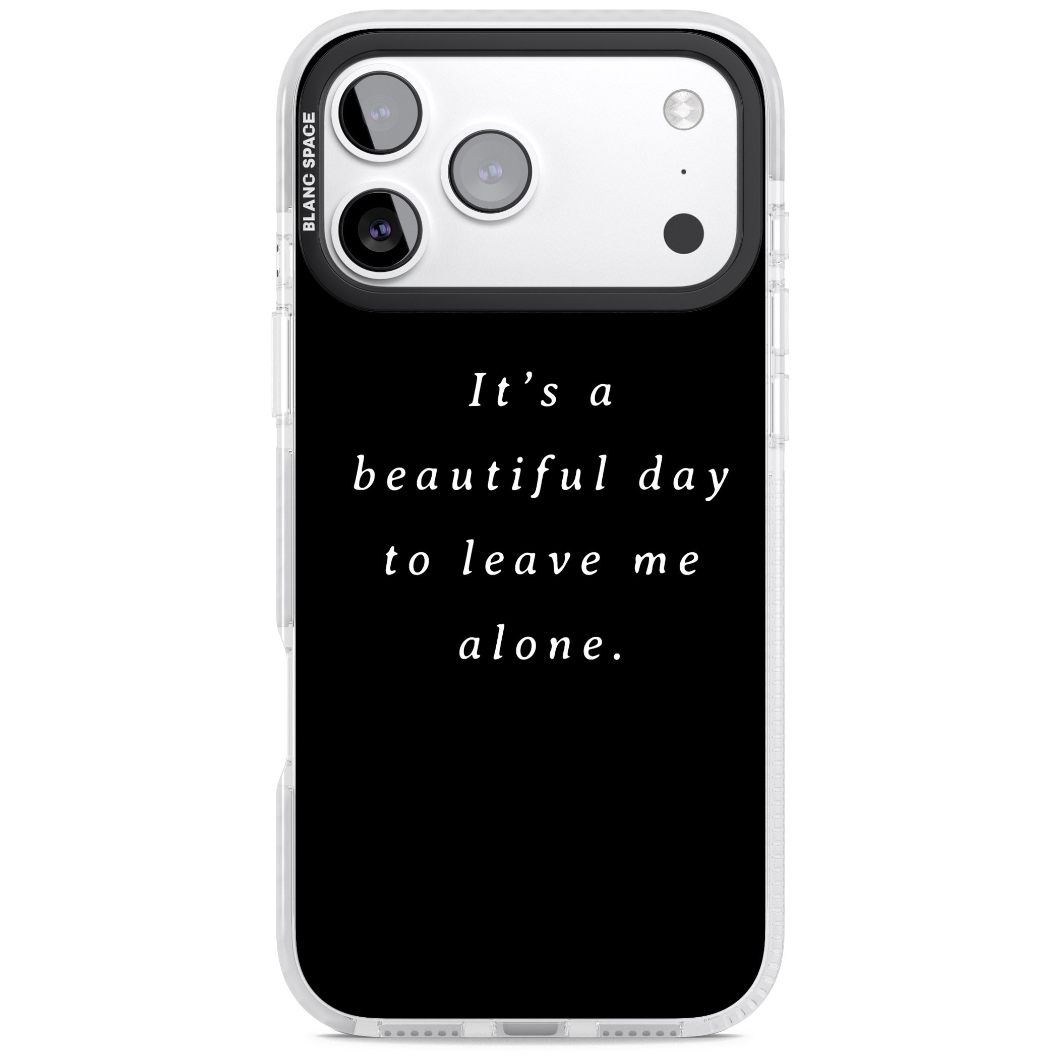 Beautiful Day Quote iPhone 17 Pro Impact Pro Clear Phone Case