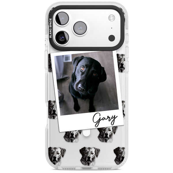 Personalised Black Labrador Instant Camera Photo