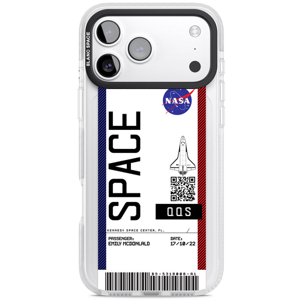 Personalised Nasa Boarding Pass (Light)
