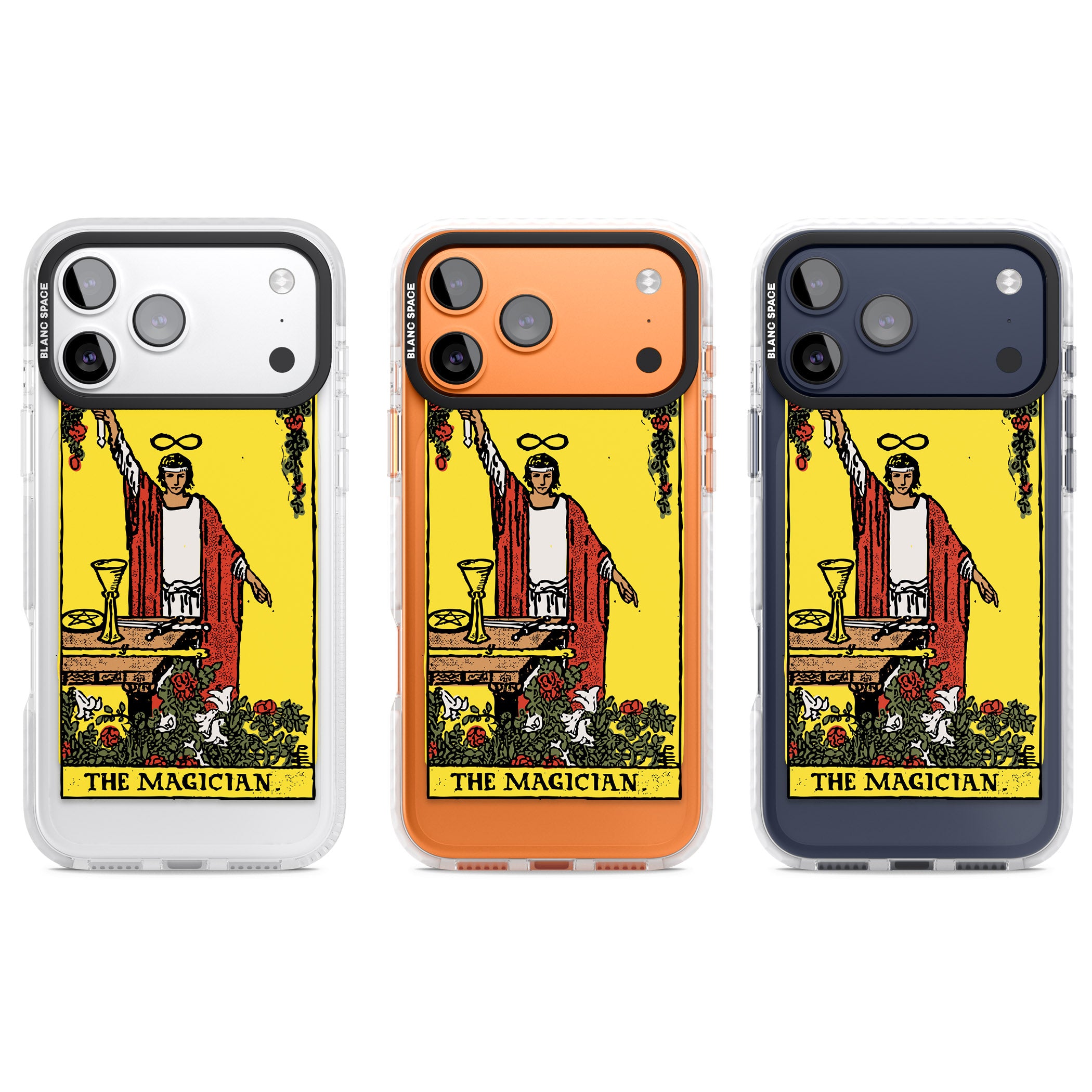 Personalised The Magician Tarot Card (Color) iPhone 17 Pro Impact Pro Clear Phone Case APT Impact Protection
