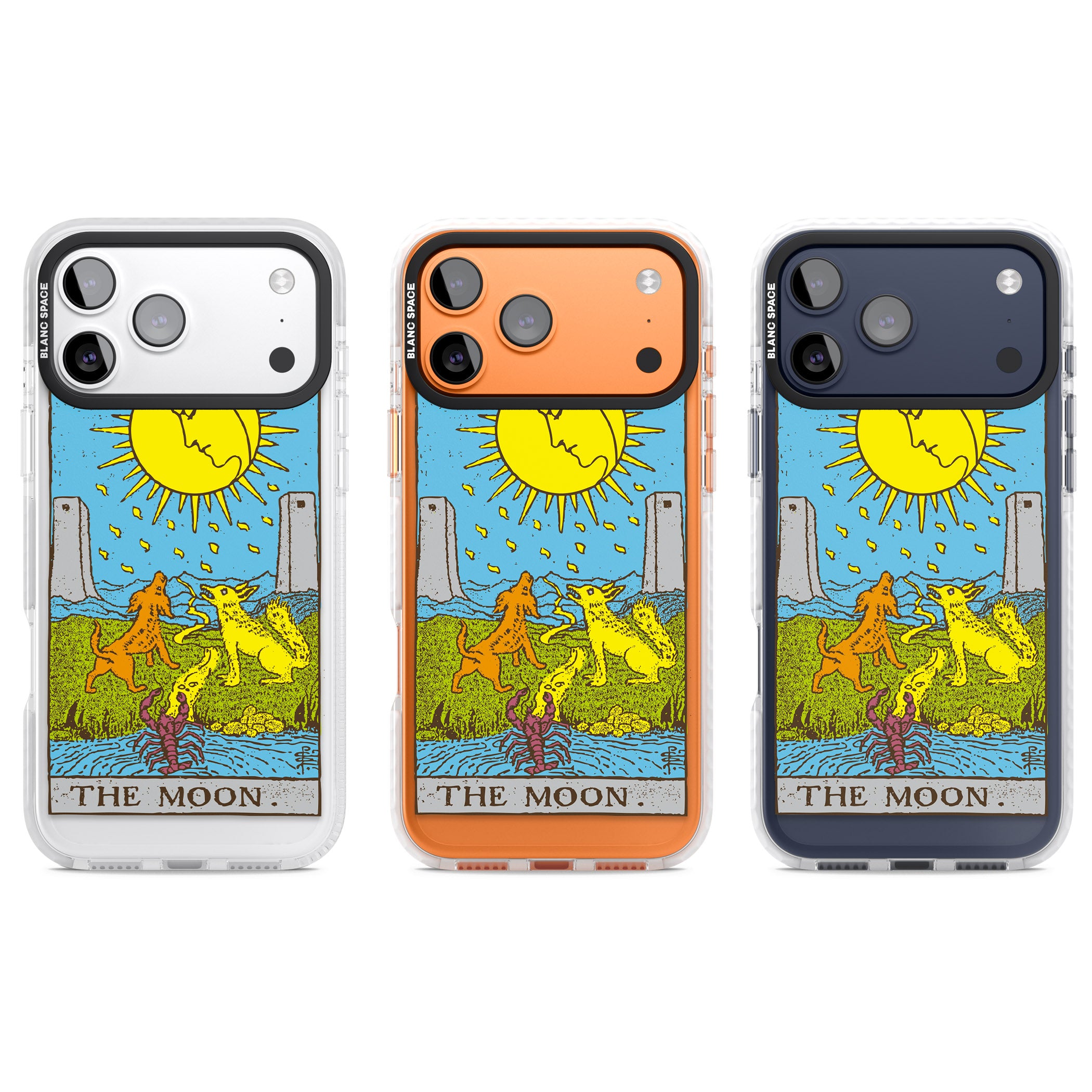 Personalised The Moon Tarot Card (Color) iPhone 17 Pro Impact Pro Clear Phone Case APT Impact Protection