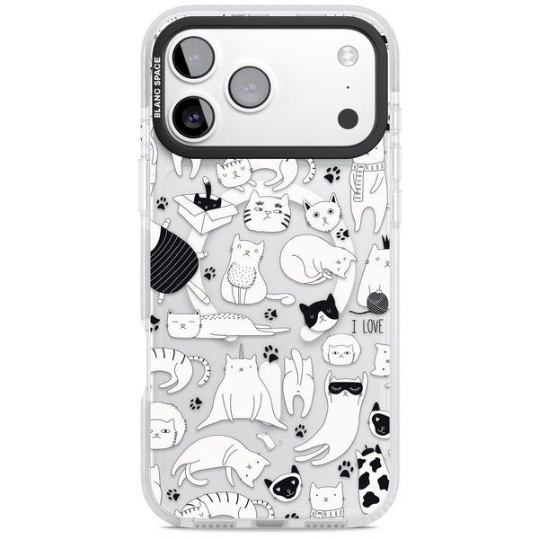 Cartoon Cats (Black & White)