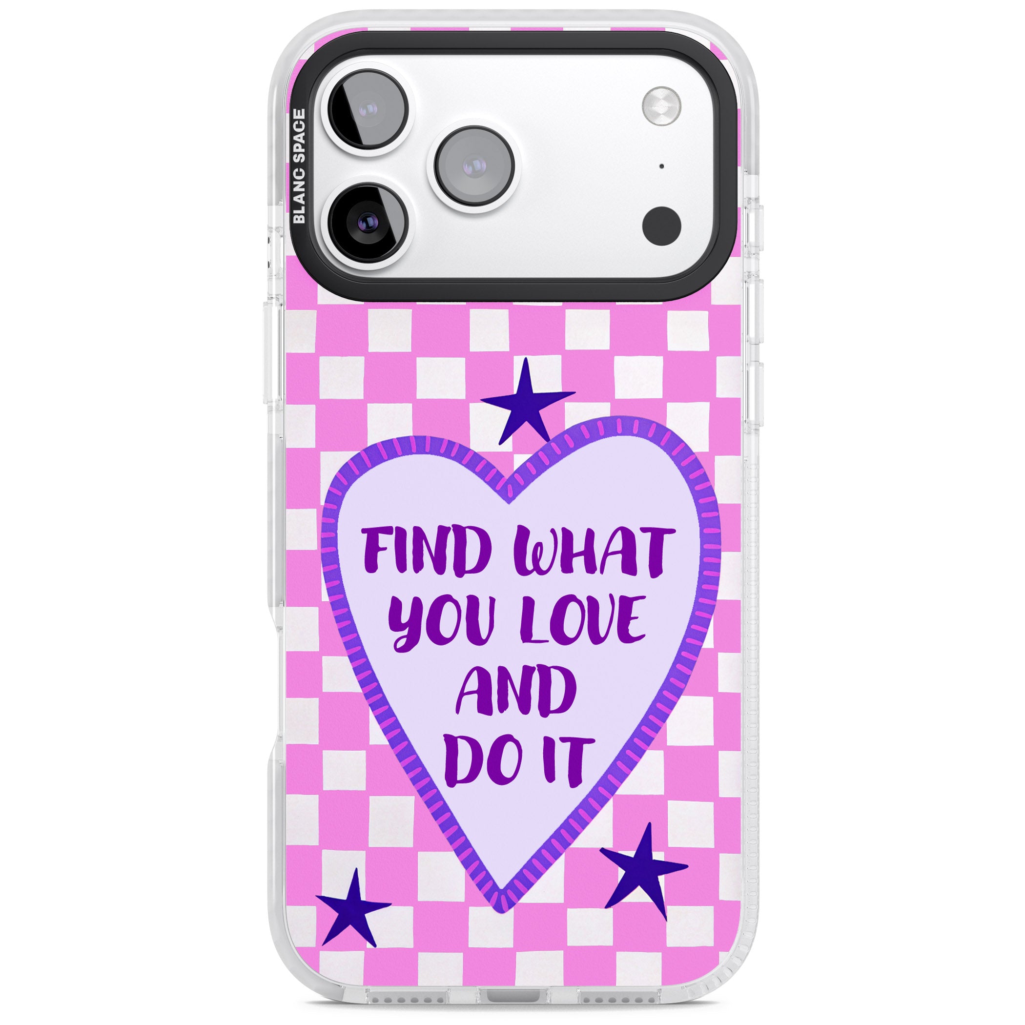 Find What You Love iPhone 17 Pro Impact Pro Clear Phone Case
