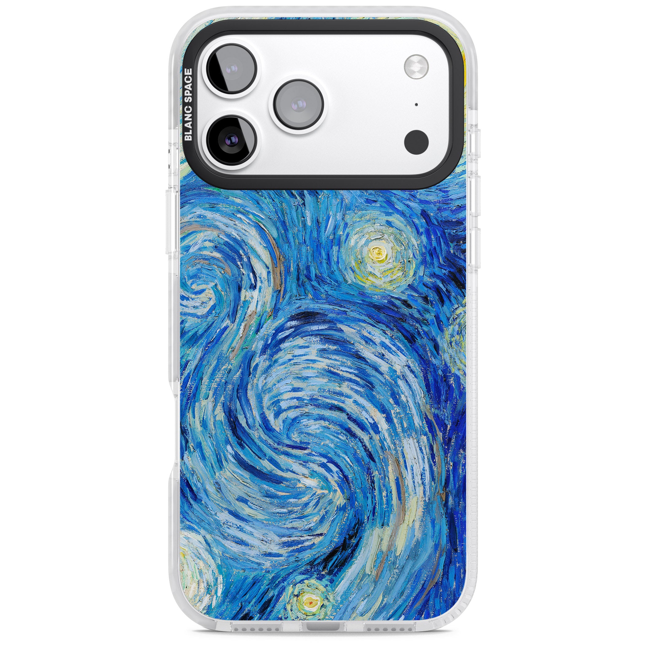 The Starry Night By Vincent Van Gogh iPhone 17 Pro Impact Pro Clear Phone Case
