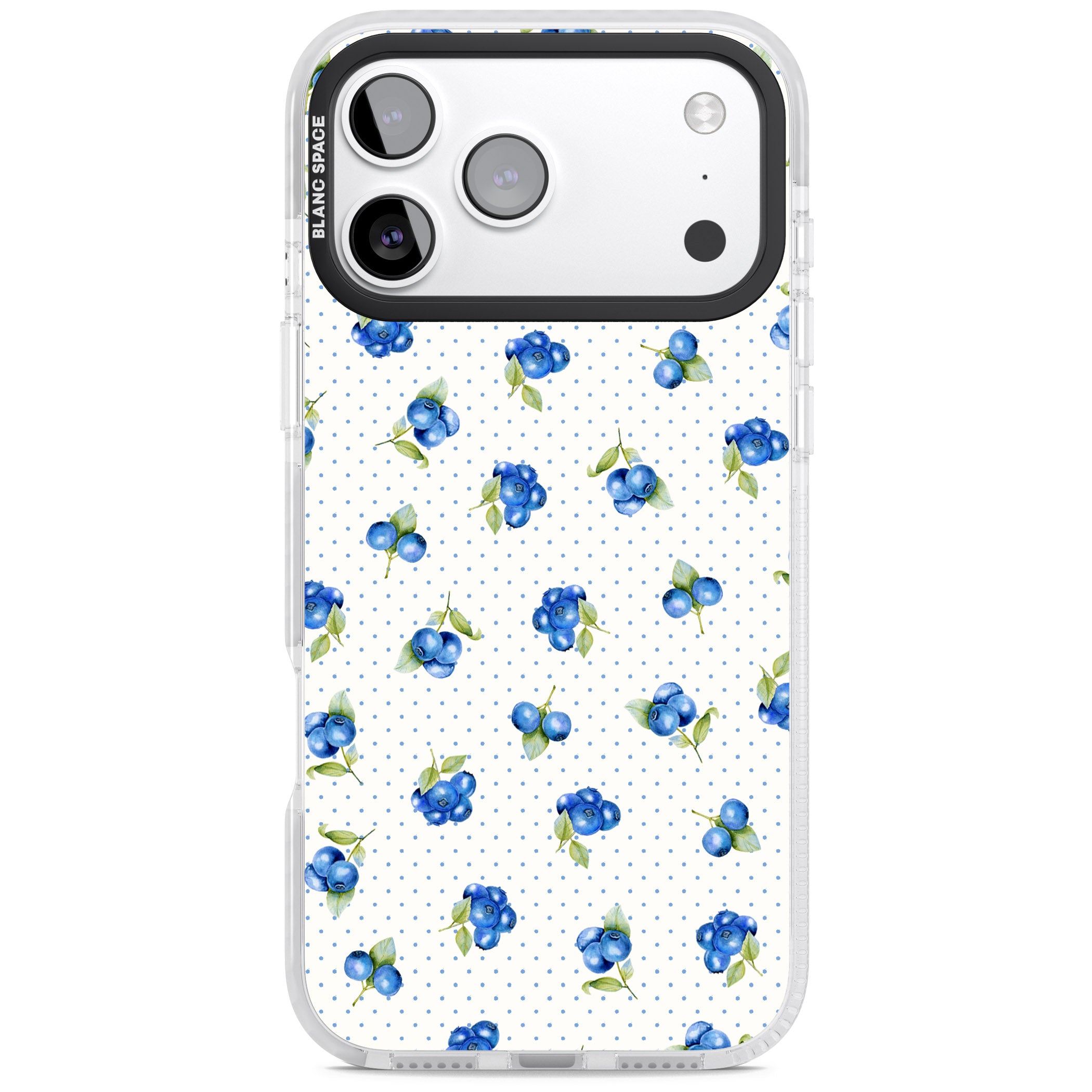 Blueberry Picnic iPhone 17 Pro Max Impact Pro Clear Phone Case