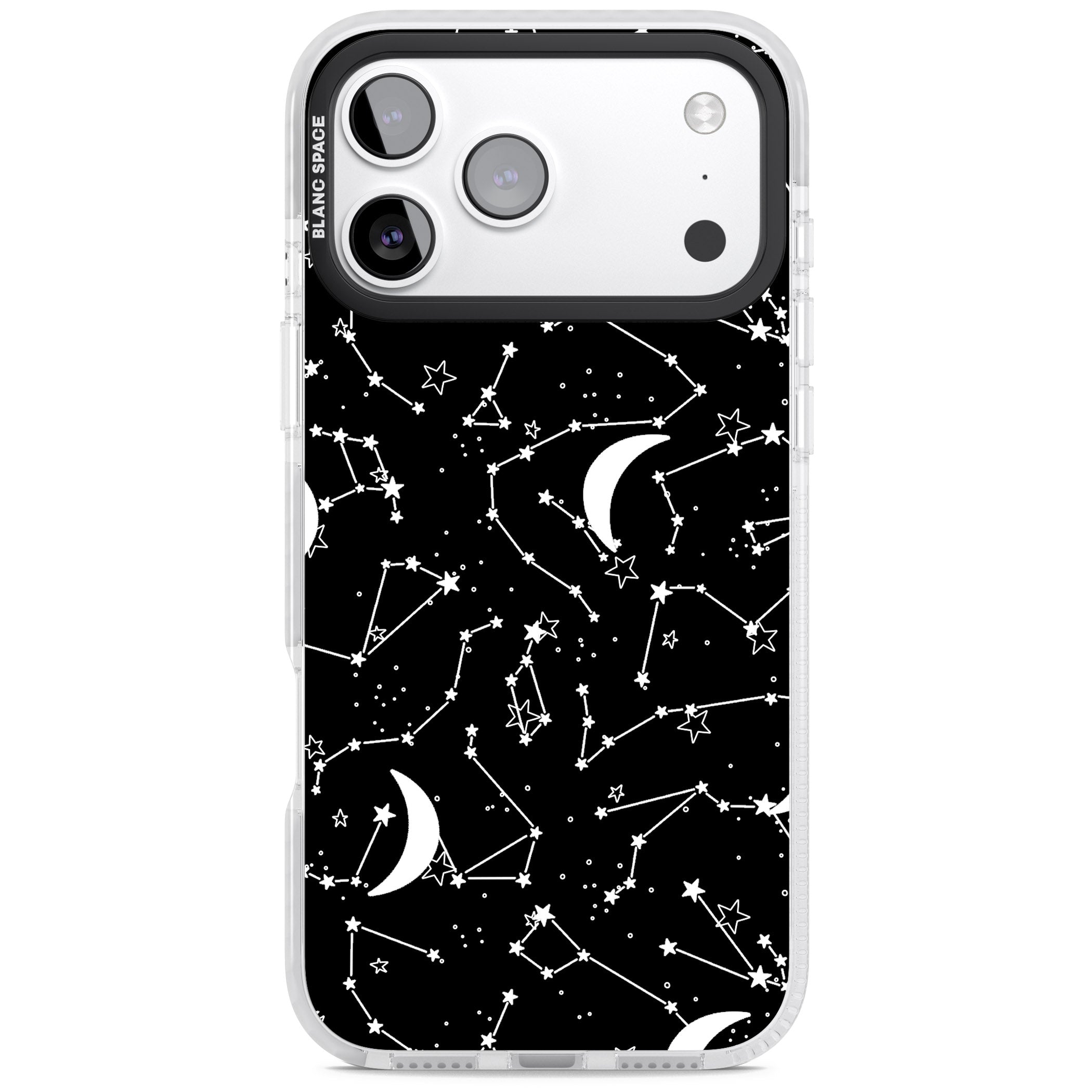 Black Celestial Constellations iPhone 17 Pro Max Impact Pro Clear Phone Case